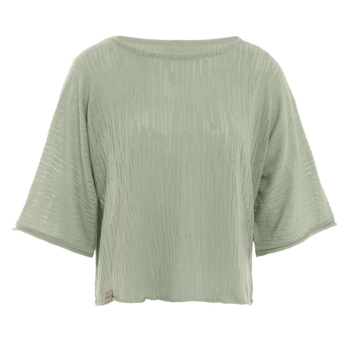Knit Factory Вязаные свитера Jose Вязаные свитера Sage Green 36/42 Gestreift (Set, 1-tlg., Spar-Set) damen pullover strickpullover lang oversize sale Strick Winter herbst