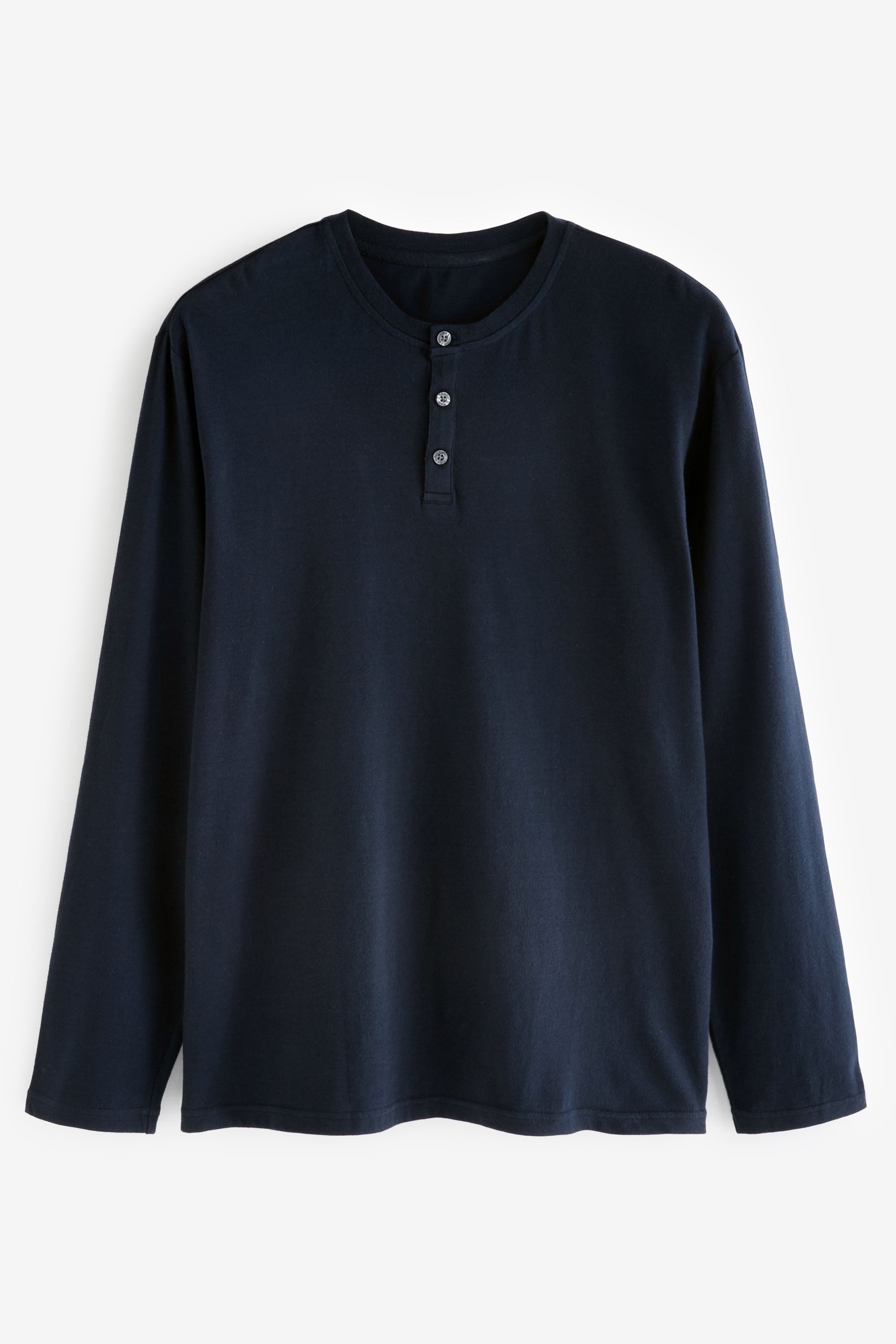 Next Pyjama Strukturierter Schlafanzug mit langem Arm (2 tlg)