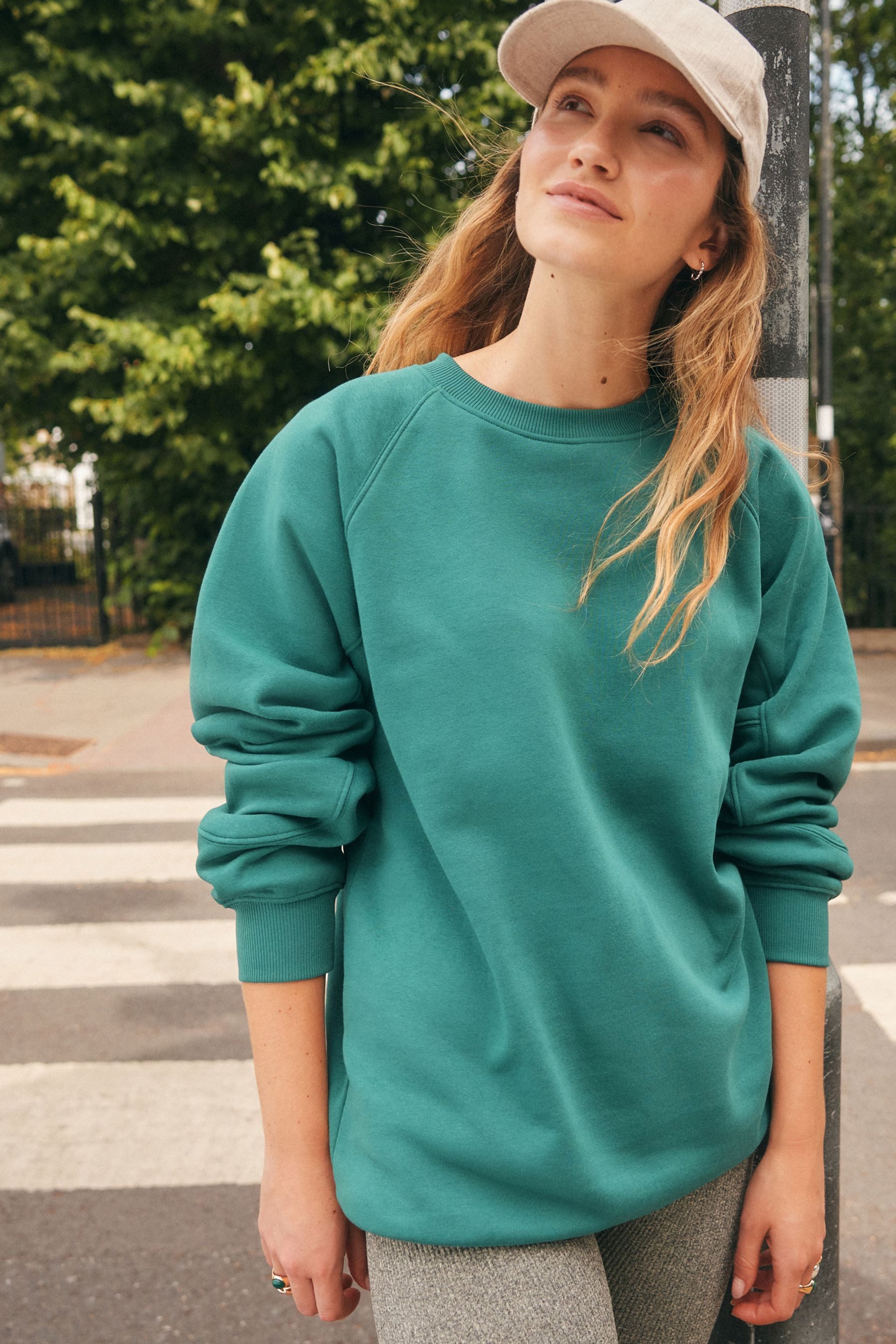 Next Sweater Langes Oversized Relaxed Fit Sweatshirt (1-tlg)