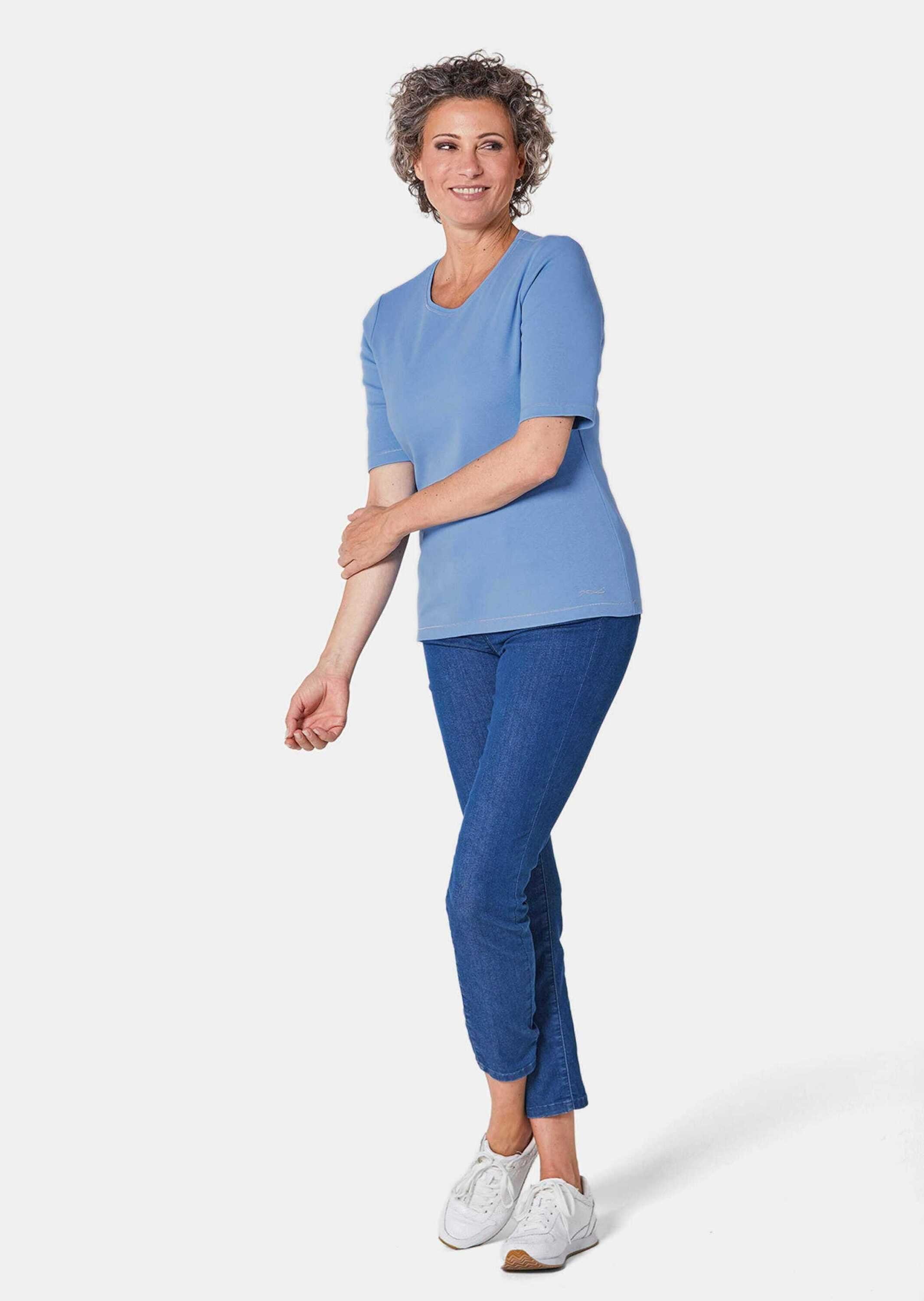 GOLDNER T-Shirt Kurzgröße: Basic T-Shirt aus günstig online kaufen