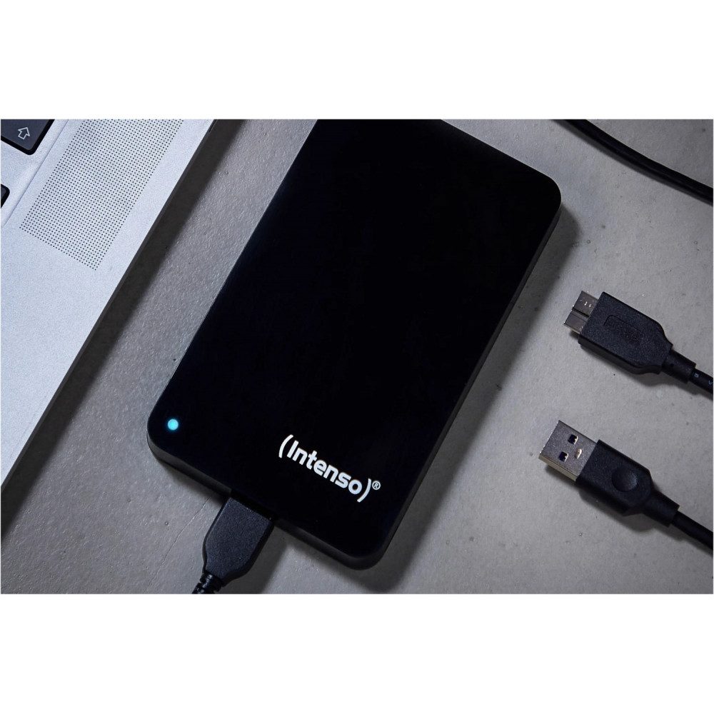 Intenso Intenso 2TB Festplatte & 64GB USB Stick - Extern externe Gaming-Festplatte (2TB externe Festplatte) Externe Festplatten", Kompakte 2in1-Lösung