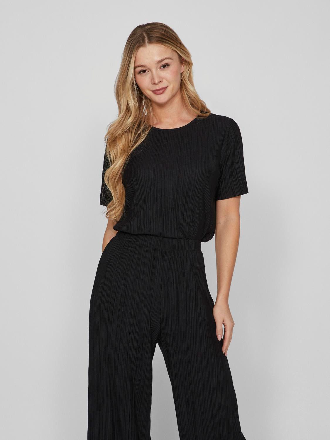 Vila Kurzarmshirt VIPLISA O-NECK S/S TOP günstig online kaufen