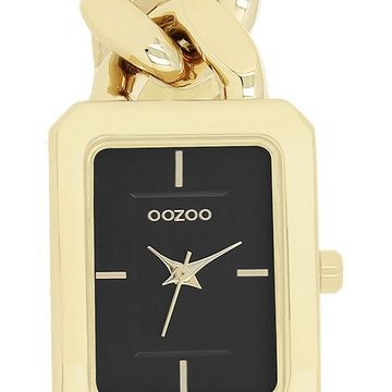 OOZOO Quarzuhr Oozoo Damen Armbanduhr Timepieces Analog, (Analoguhr), Damenuhr rechteckig, groß (ca. 31x24mm) Metallarmband, Fashion-Style