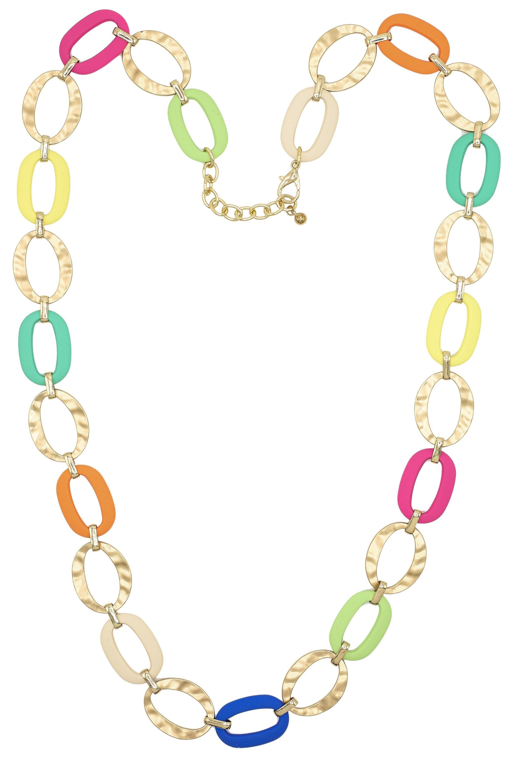 COLLEZIONE ALESSANDRO Lange Kette Summer Vibes, bunte Gliederkette