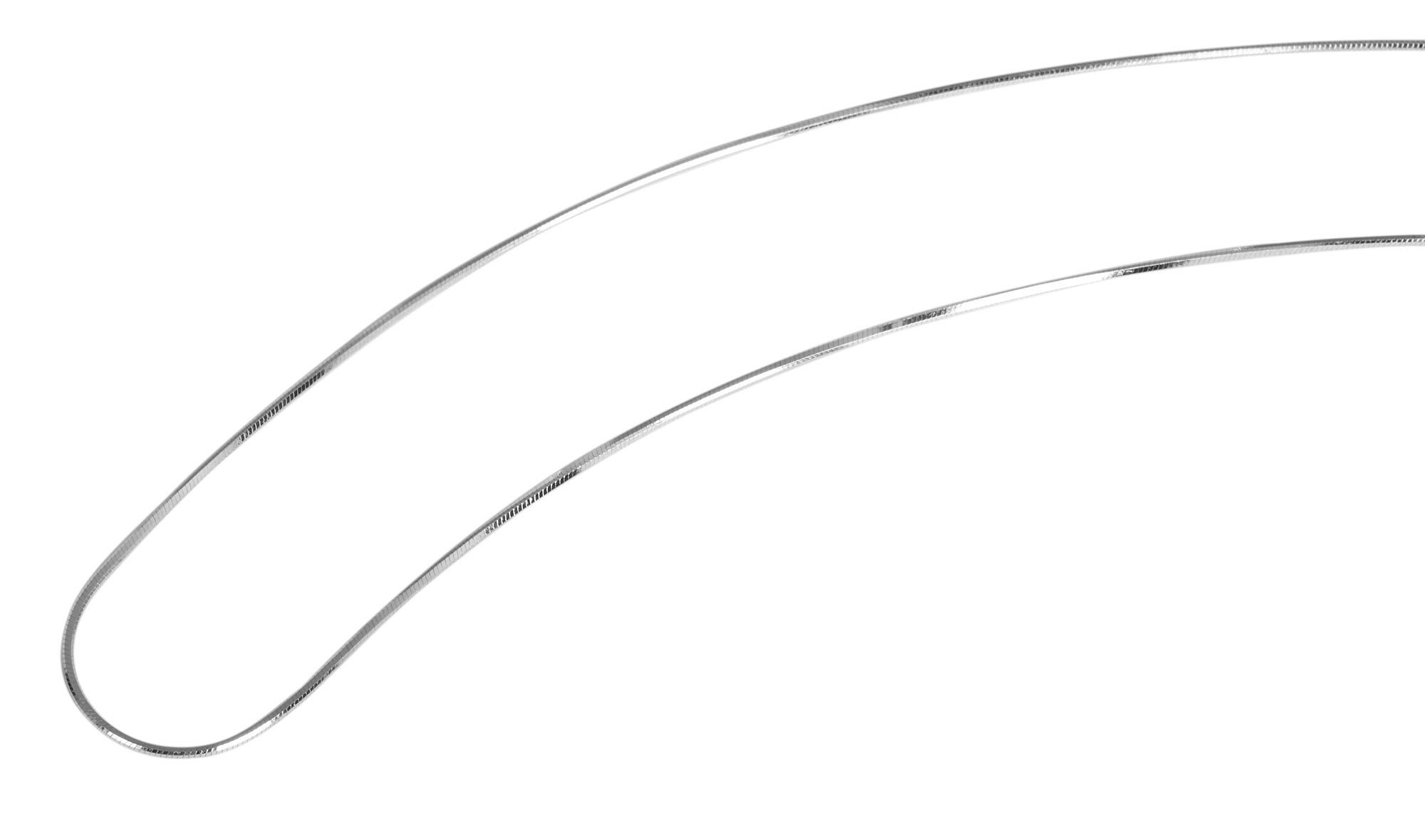 Kette ohne Anhänger Halskette – Schlangenkette aus 925 Silber 60 cm