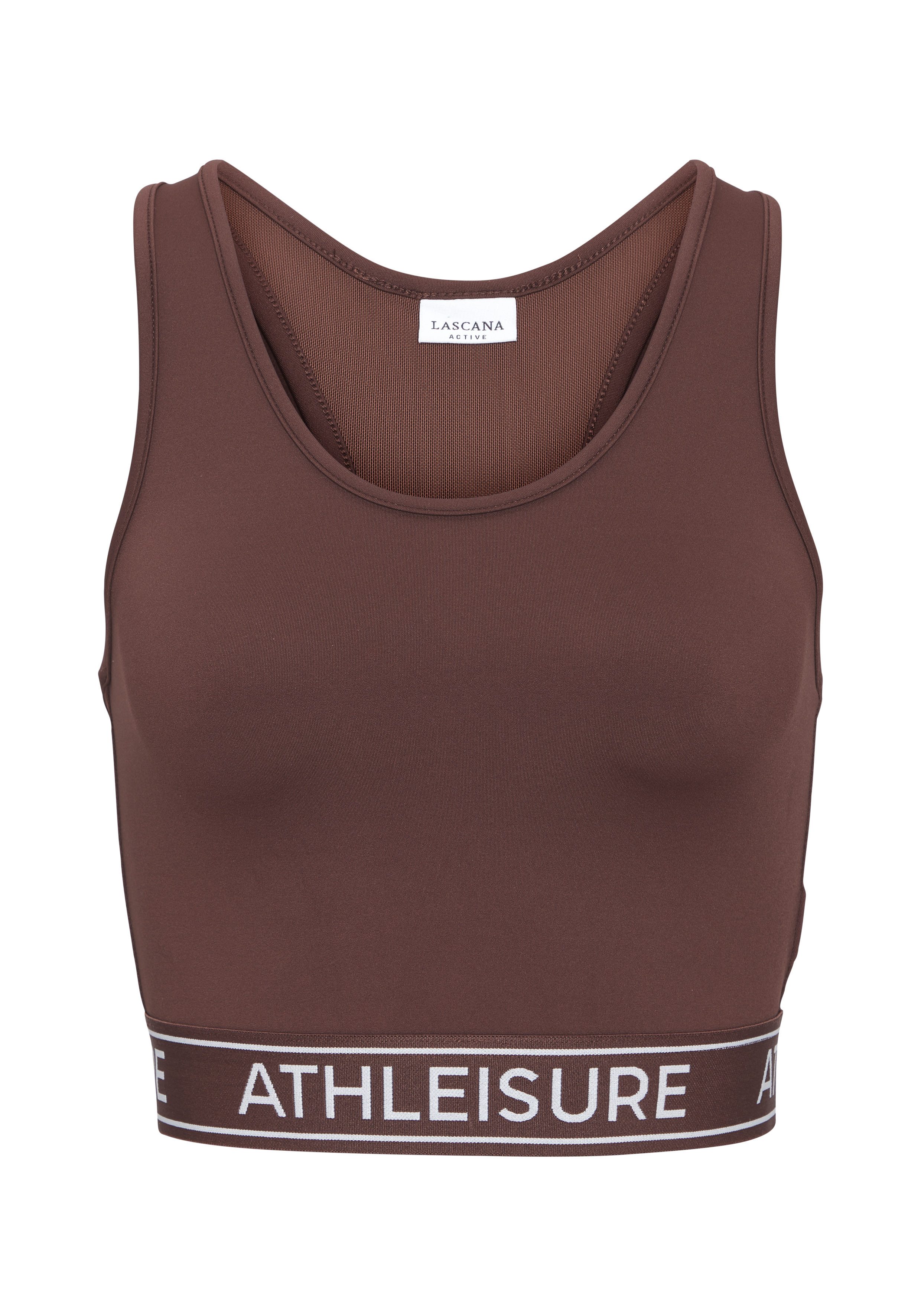 LASCANA ACTIVE Crop-Top mit modischem Rücken und Mesh-Einsatz, Tank Top, sportlich, bauchfrei. Reduzierter Preis € 26,99. Unverbindliche Preisempfehlung € 34,99