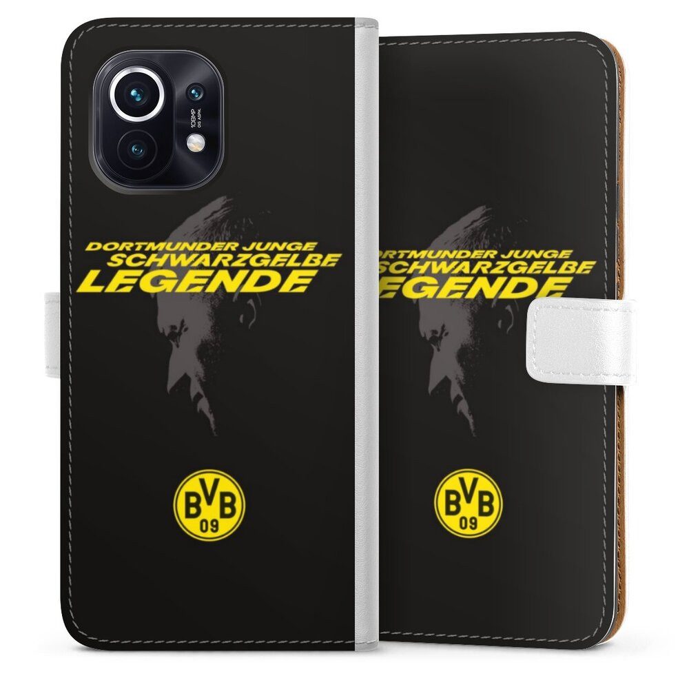 DeinDesign Handyhülle Marco Reus Borussia Dortmund BVB Danke Marco Schwarzgelbe Legende, Xiaomi Mi 11 Hülle Handy Flip Case Wallet Cover Handytasche Leder