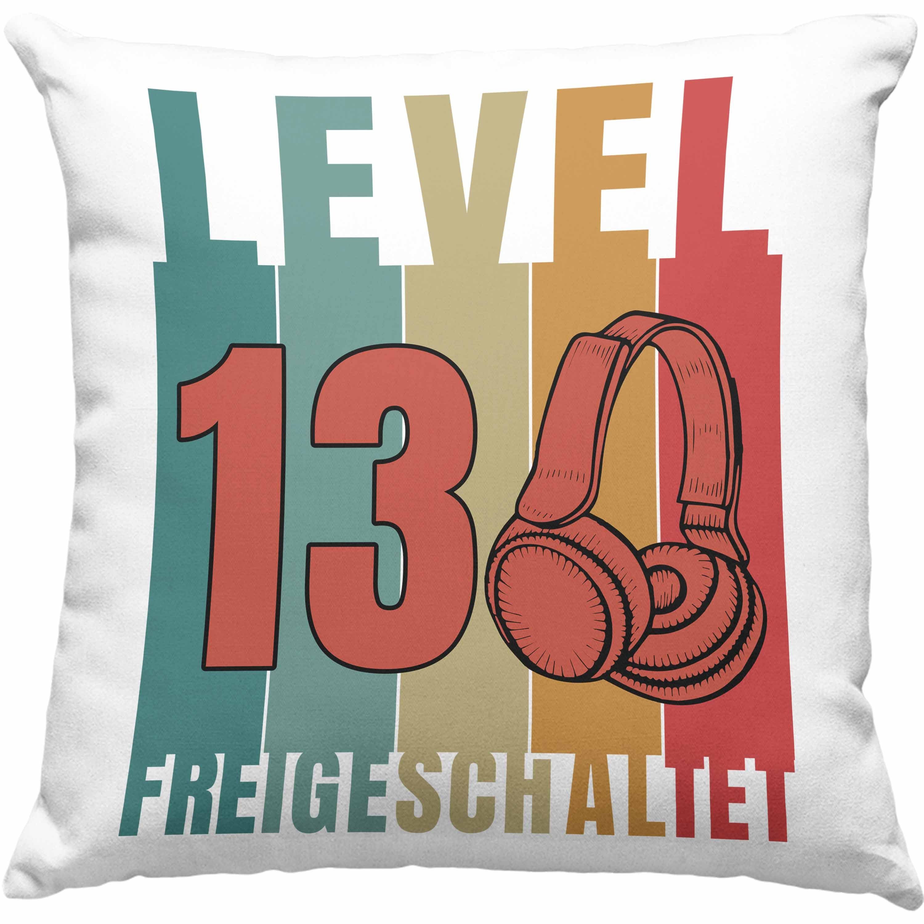 Trendation Dekokissen Trendation - 13. Geburtstag Junge Lustige Gamer Kissen Zocker Geschenk
