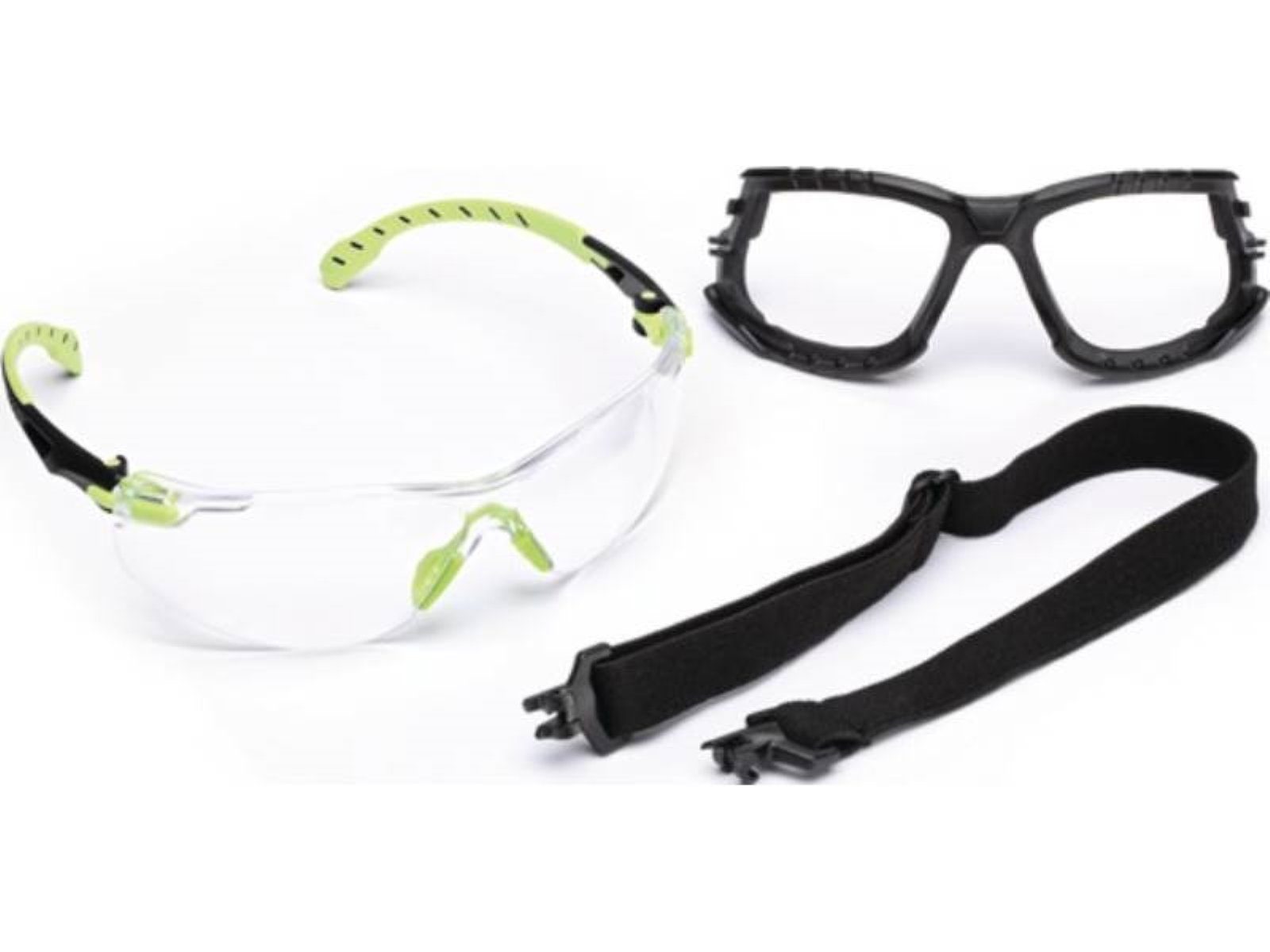 3M Arbeitsschutzbrille Schutzbrille Solus™ 166,EN 172 EN 1000-Set Bügel 170,EN grün,Schei