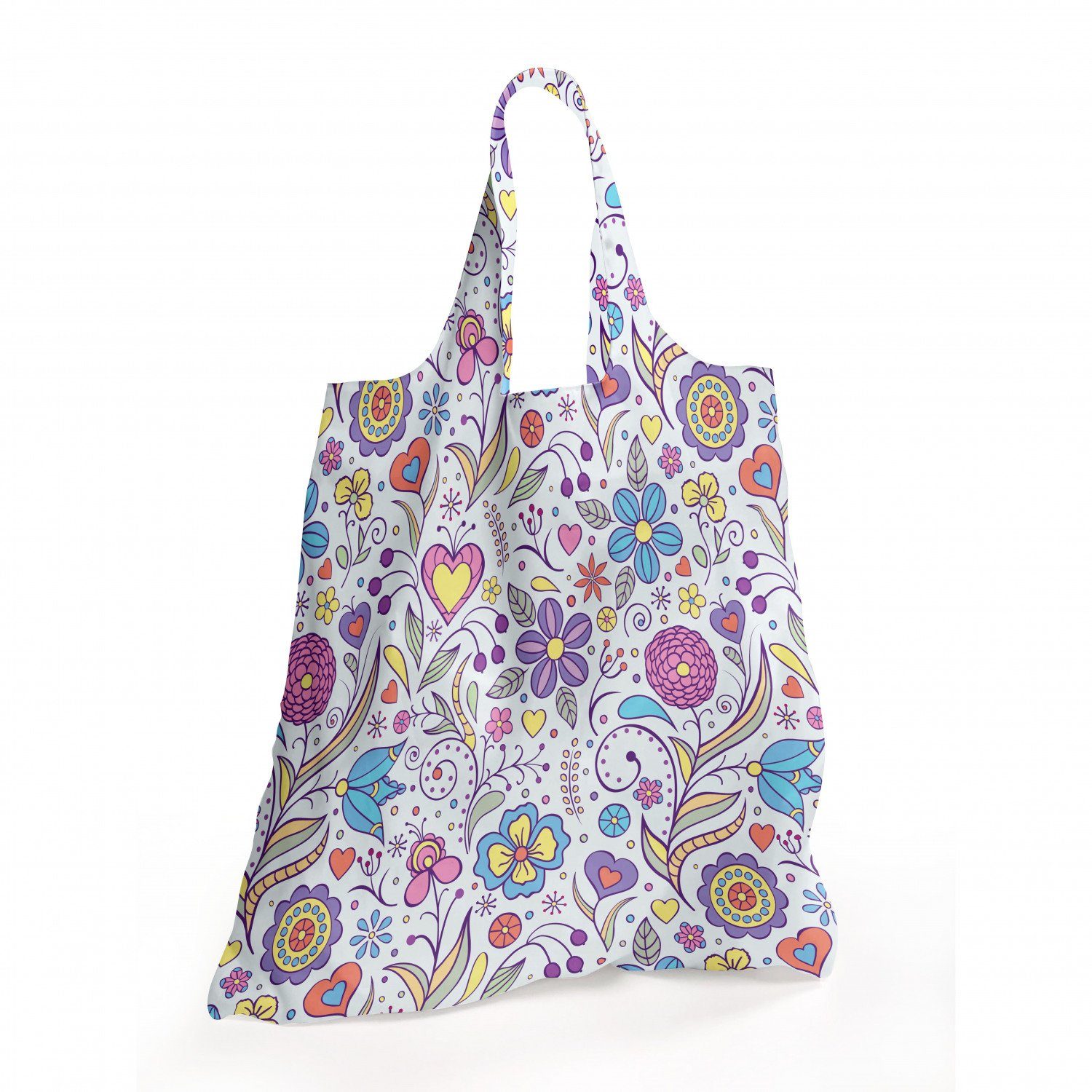 Damen Alle Damentaschen Abakuhaus Tragetasche Praktische Einkaufstaschen Umweltfreundliche Wiederverwendbare, Pastell Doodle Bot