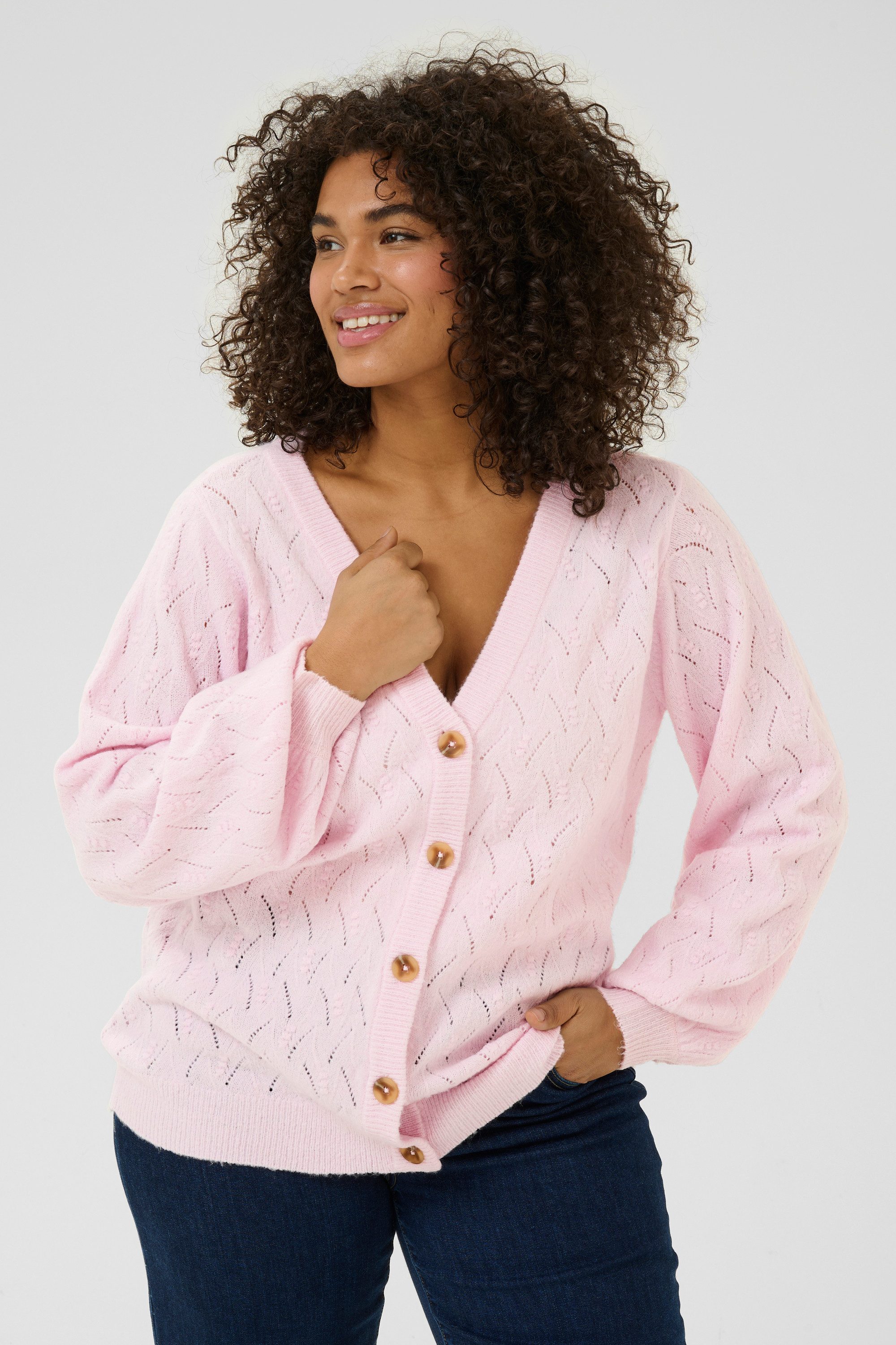 KAFFE Curve Cardigan Strickjacke KCanita Große Größen