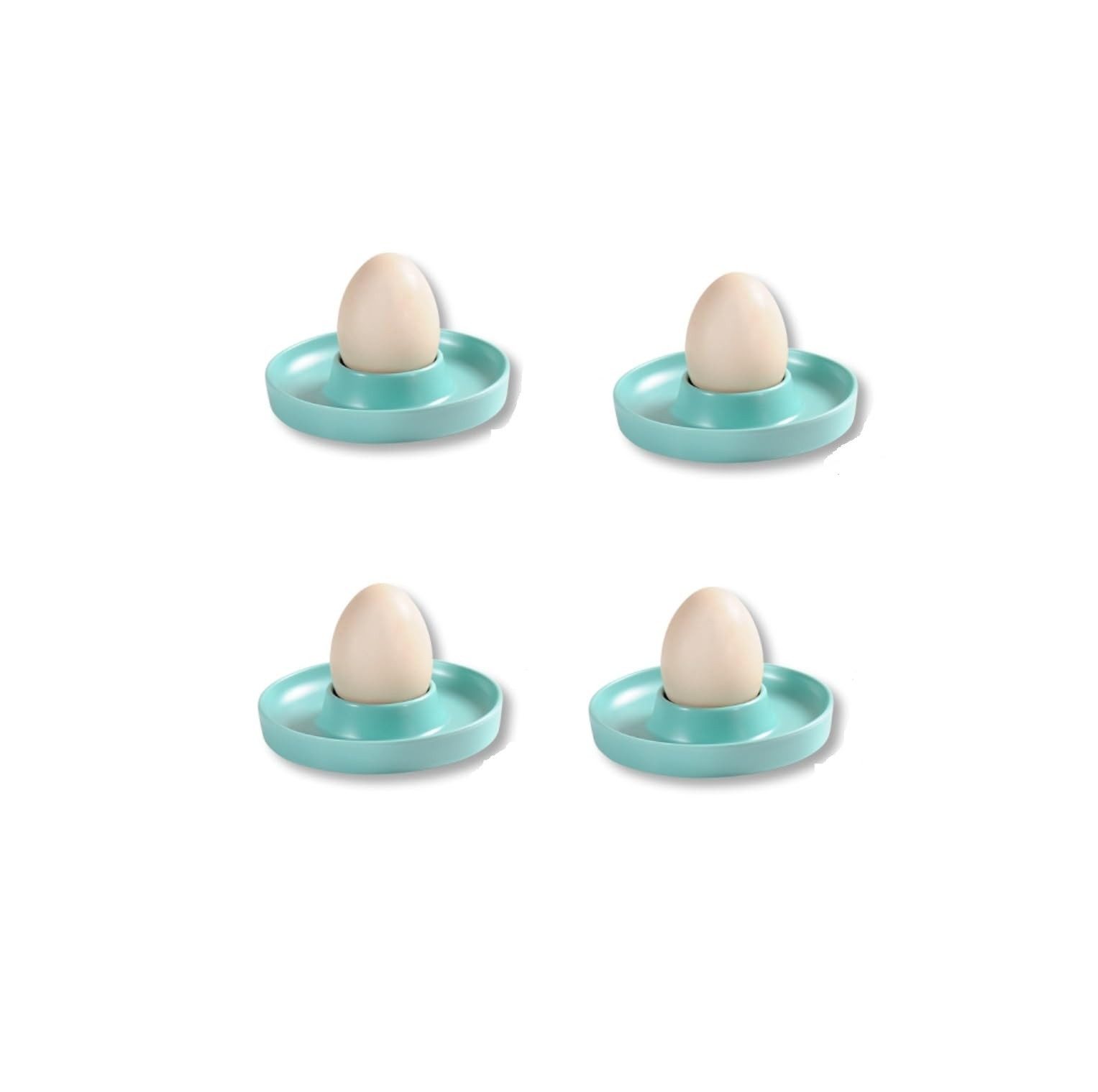 Kesper Eierbecher Eierbecher, 4er Pack, ø 10 x H 2 cm, Melamin, Blau, Der ideale Frühstücksbegleiter