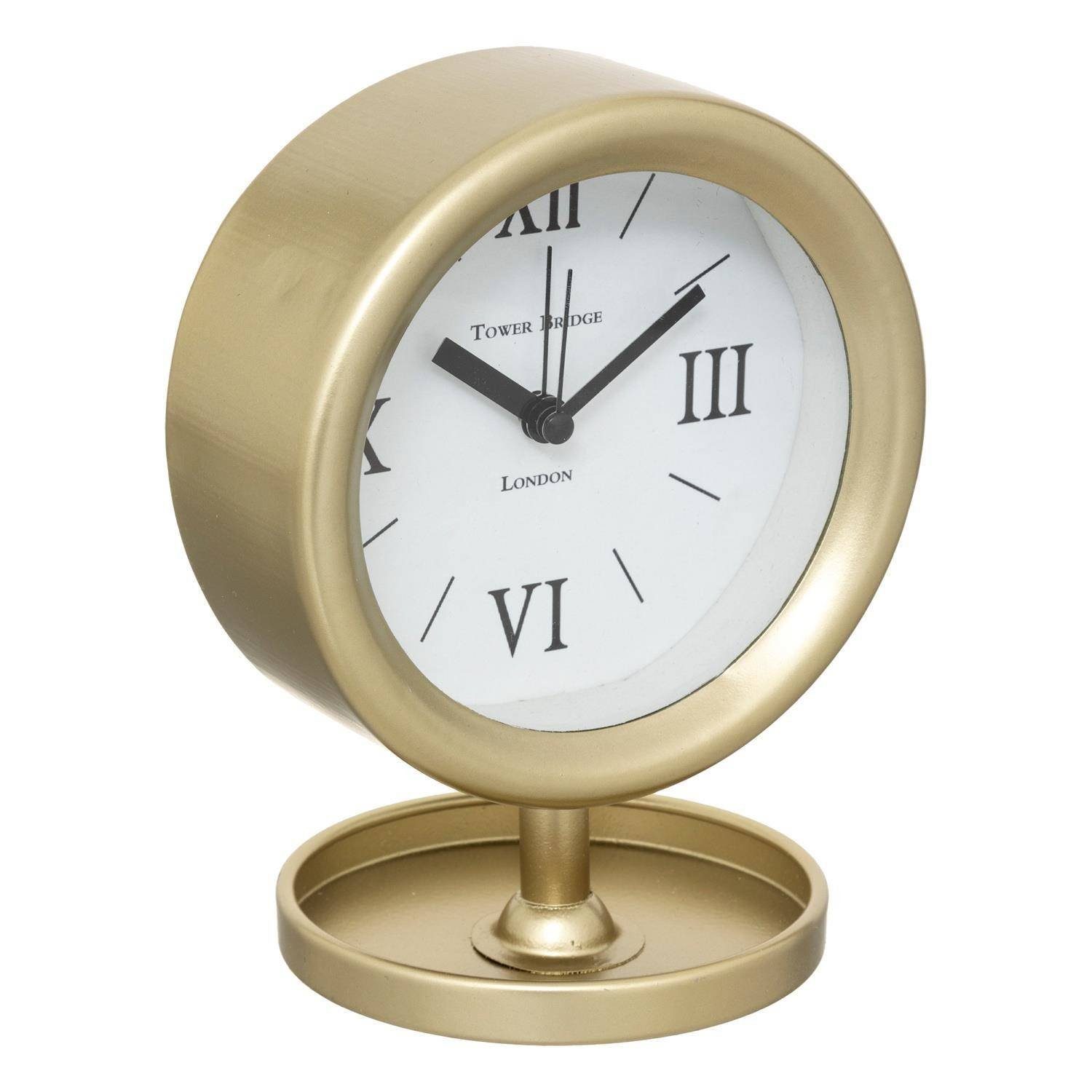 Atmosphera Créateur d'intérieur Uhr Tischuhr MARION, golden, Ø 12 cm