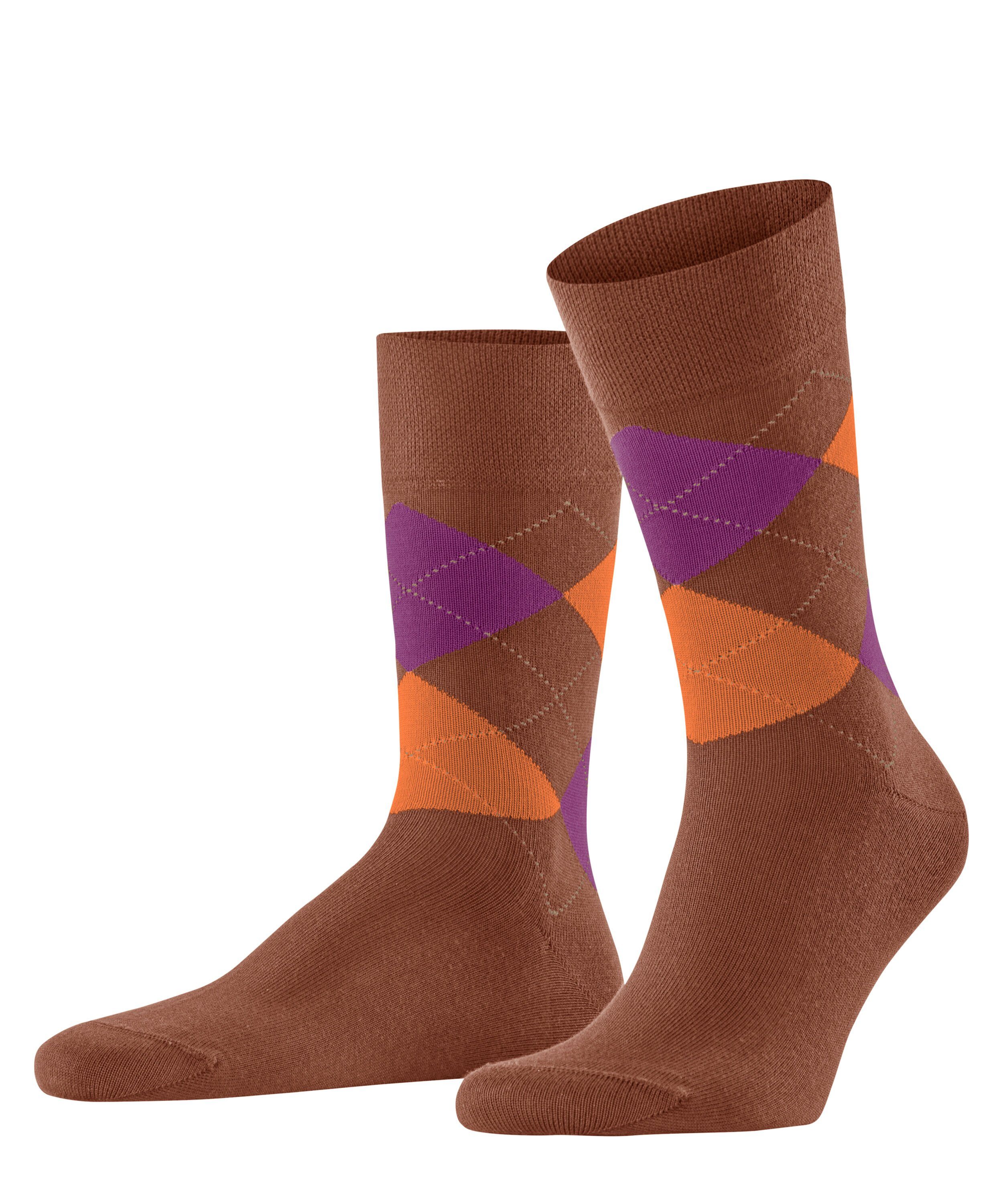 Socken (5136) Sensitive Argyle FALKE (1-Paar) sienna