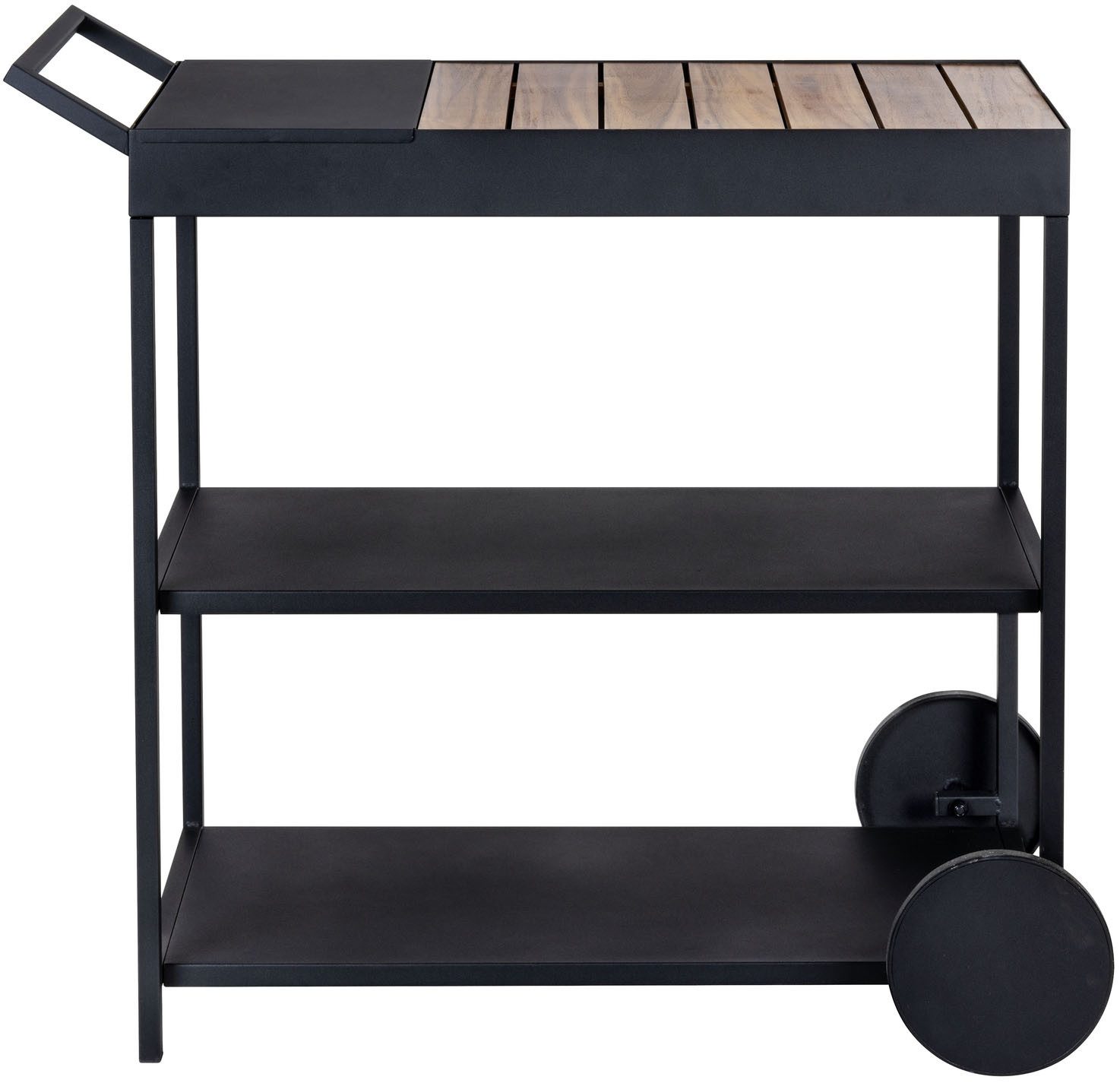 WENKO Servierwagen Modell Miro, Beistellwagen mit Rollen, Ablage aus FSC® z günstig online kaufen