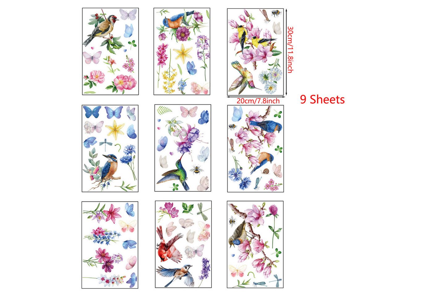 Thumbnail - Coonoor Aufkleber Fensterfolie Glasmalerei Sonnenschutz Fenster Bunt Dekorfolie, Privatsph?re Statisch Milchglasfolie Ha...