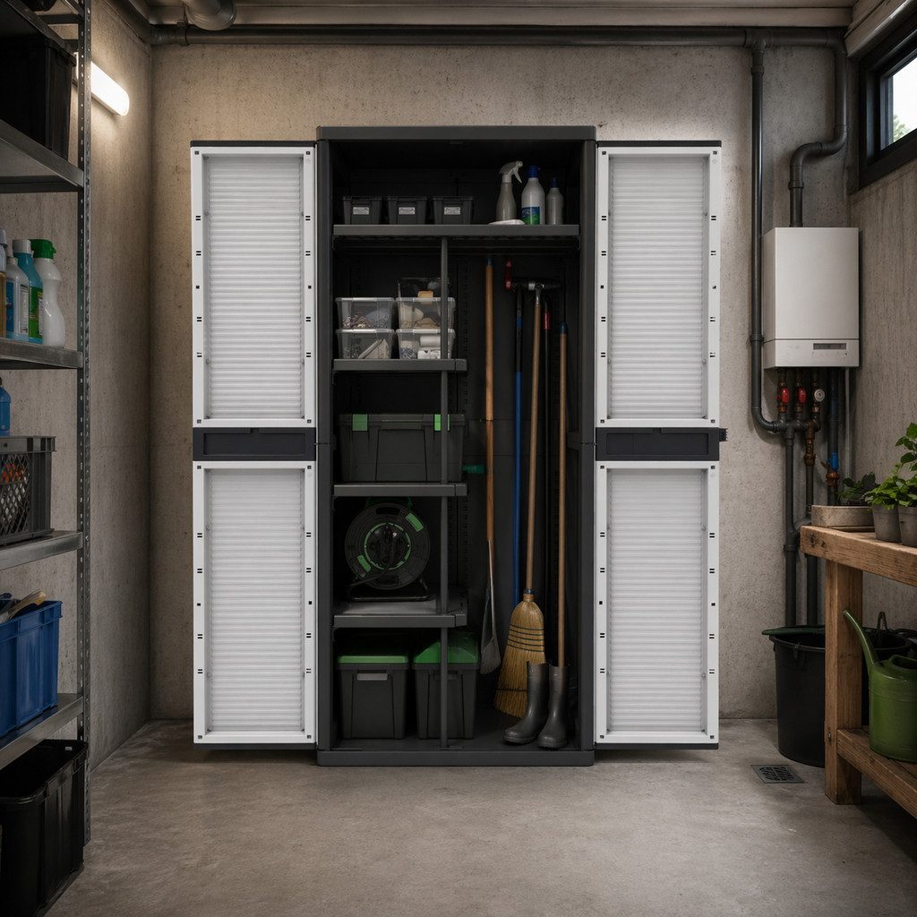 Kreher Mehrzweckschrank XXL Kunststoff 'Kreher Jumbo' Spindschrank mit Freifach