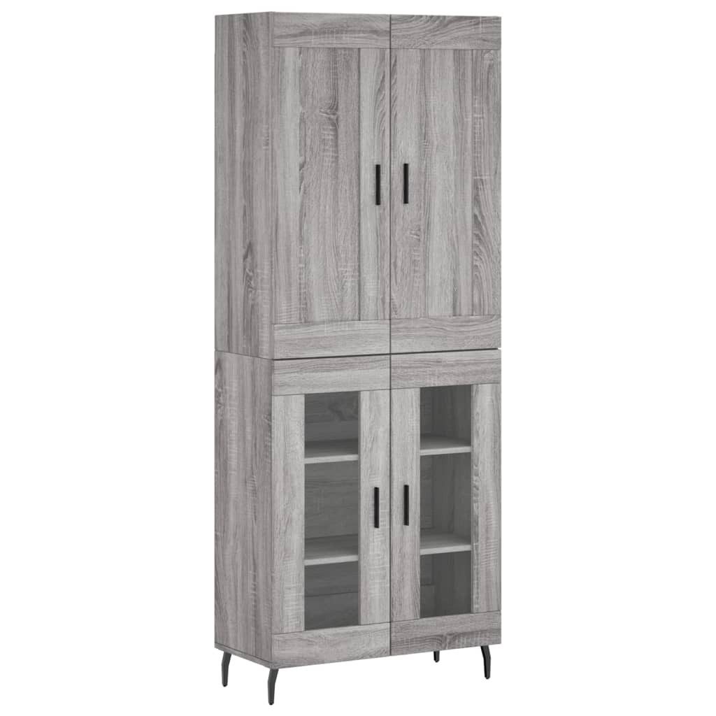 vidaXL Highboard Highboard Grau Sonoma 69,5x34x180 günstig online kaufen
