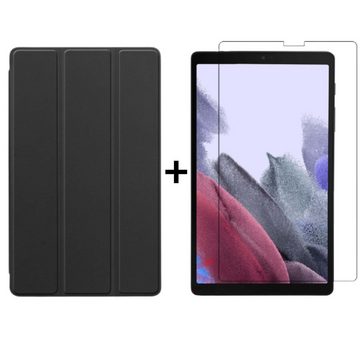 Lobwerk Tablet-Hülle 2in1 Set (Hülle + Glas) für Samsung Galaxy Tab A7 Lite 2021 SM-T220, Wake & Sleep Funktion, Sturzdämpfung, Aufstellfunktion