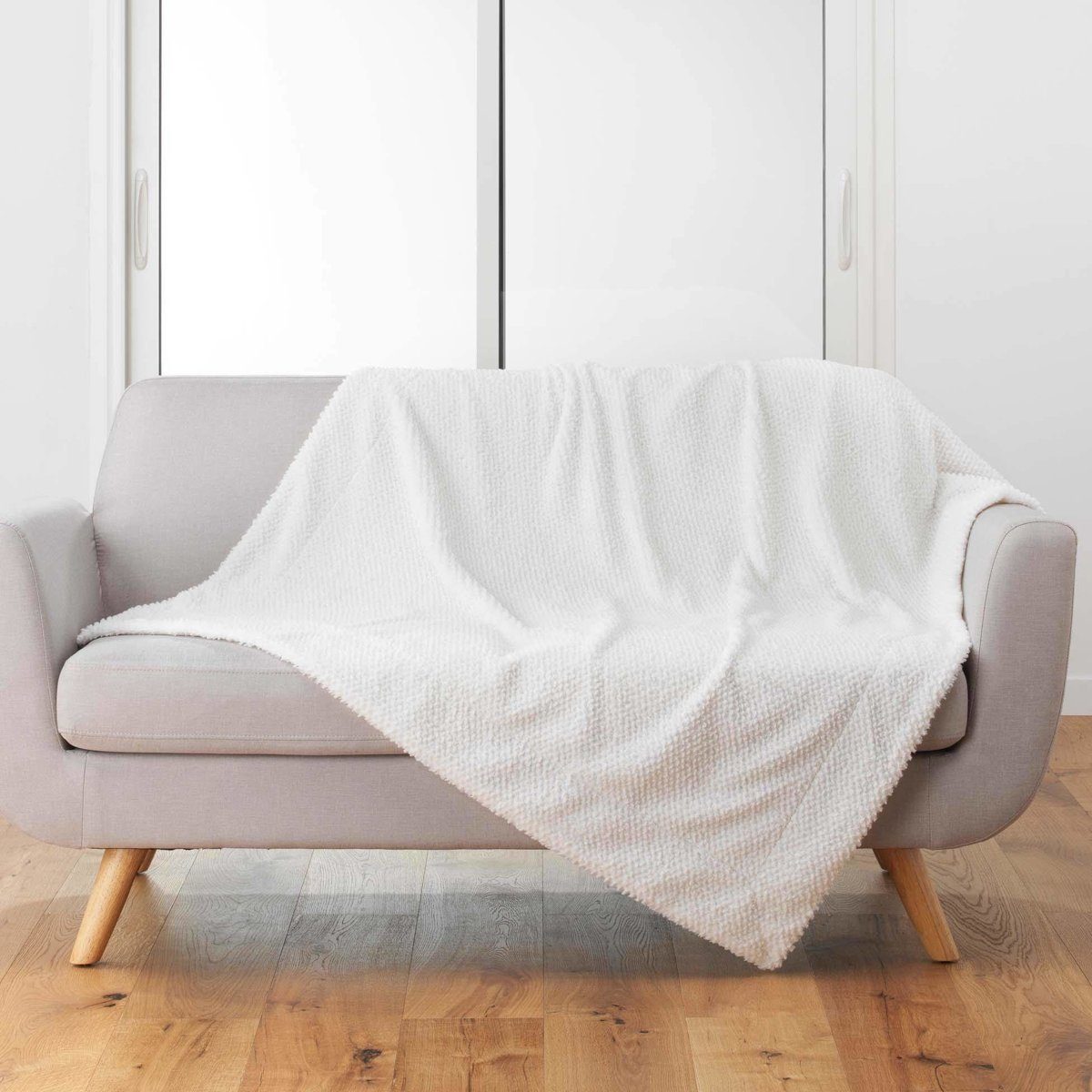 Douceur d'intérieur Tagesdecke Tagesdecke Kunstfell ICEBERG, 125 x 150 cm