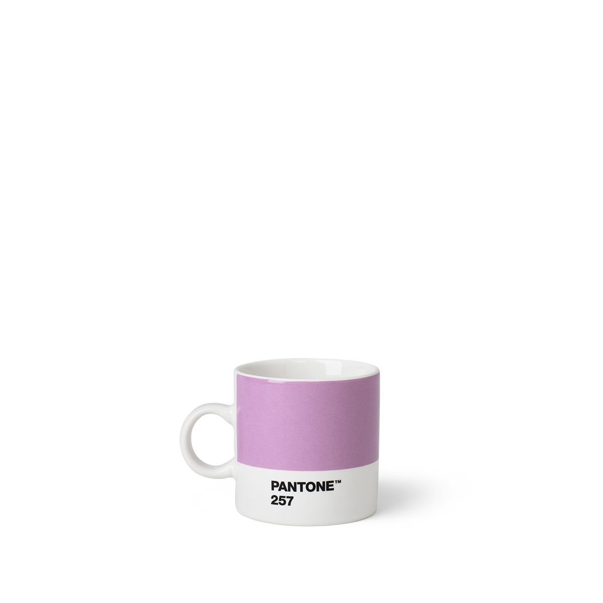 PANTONE Kaffeeservice, Porzellan Espressotasse, dickwandig, spülmaschinenfest, 120ml Light Purple 257