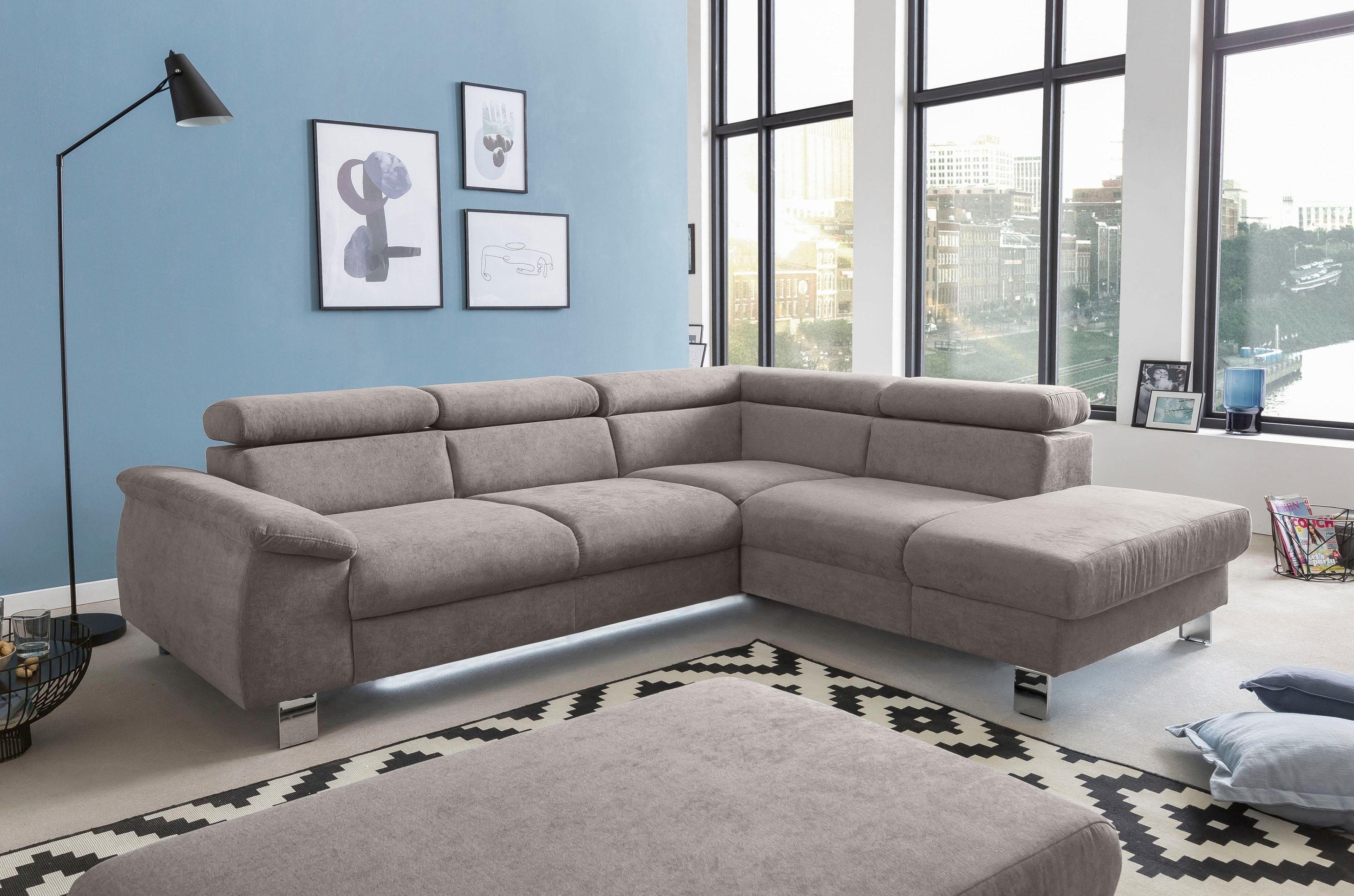 COTTA Polstergarnitur Komaris L-Form, (Set), Set bestehend aus: Ecksofa mit günstig online kaufen