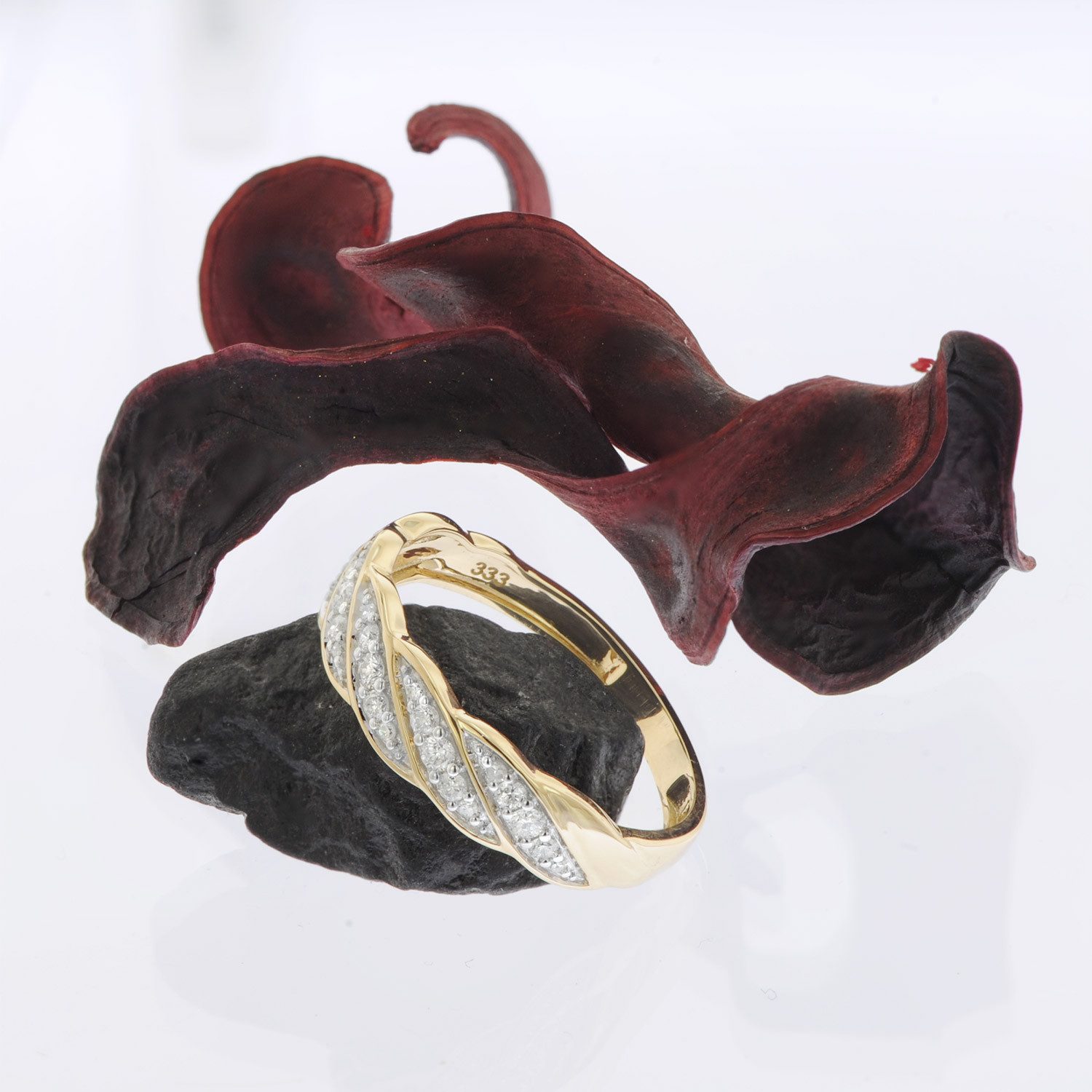 Glizz Goldring Diamantring für Gold 333/8K günstig online kaufen