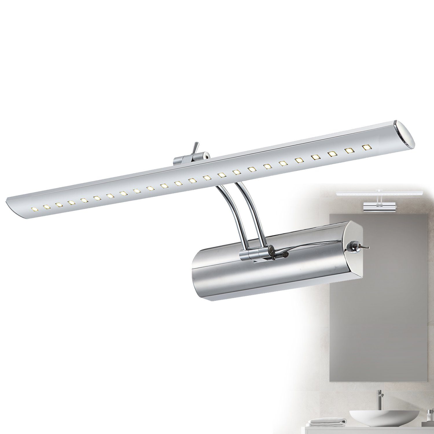 GLOBO LIGHTING Wandleuchte LED Wandlampe mit Schalter Wandleuchte Innen Mod günstig online kaufen