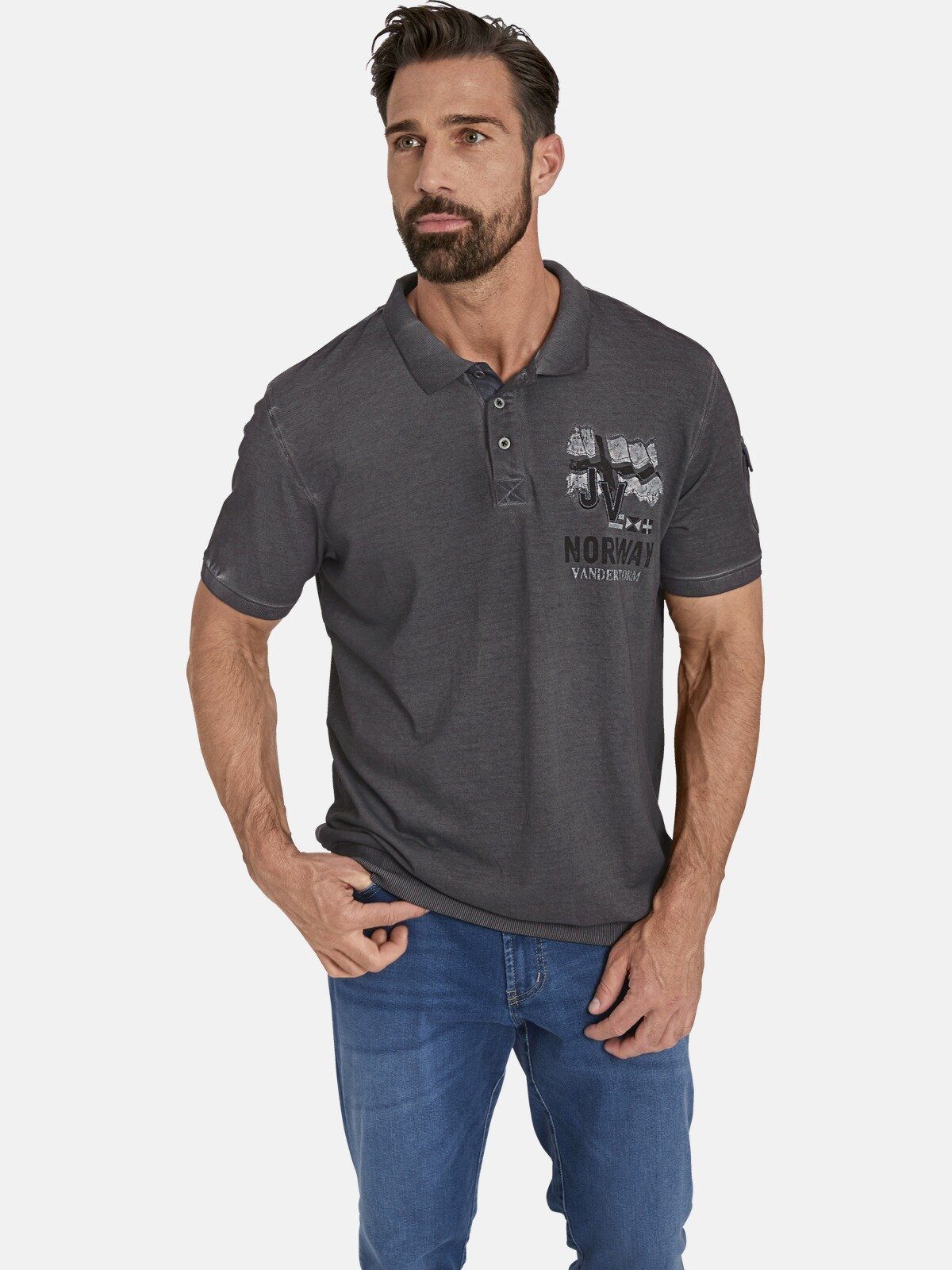 Jan Vanderstorm Poloshirt ALSING mit stylischer günstig online kaufen