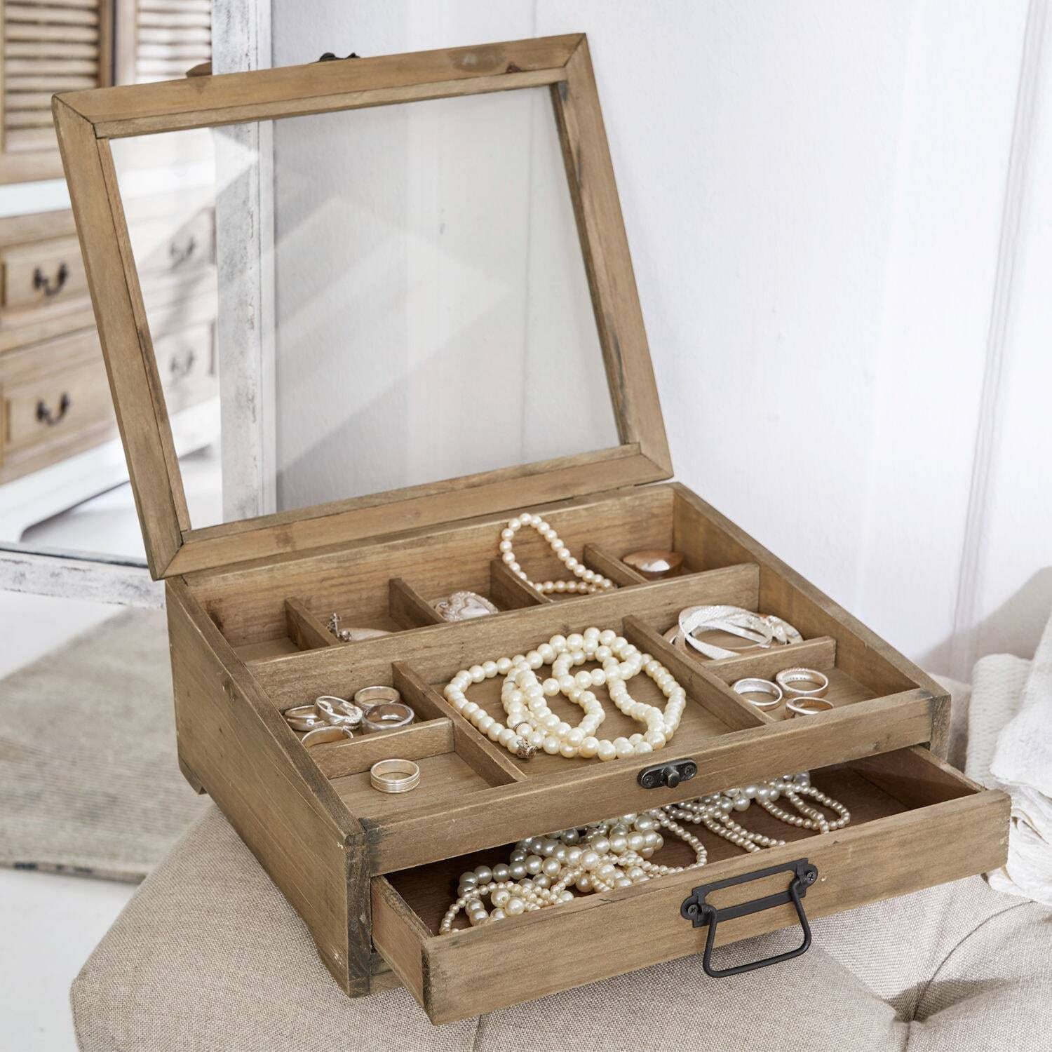 Mirabeau Organizer Schmuckkästchen Cayetana braun günstig online kaufen