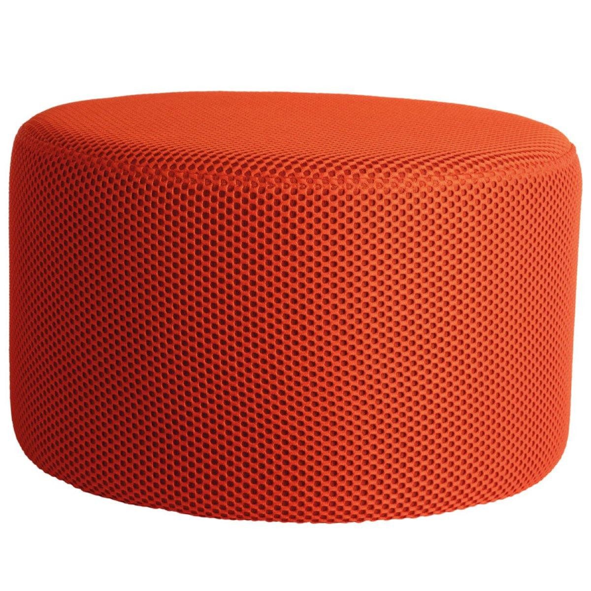Leitmotiv Hocker Pouf Hocker Retro Mesh Bright Orange