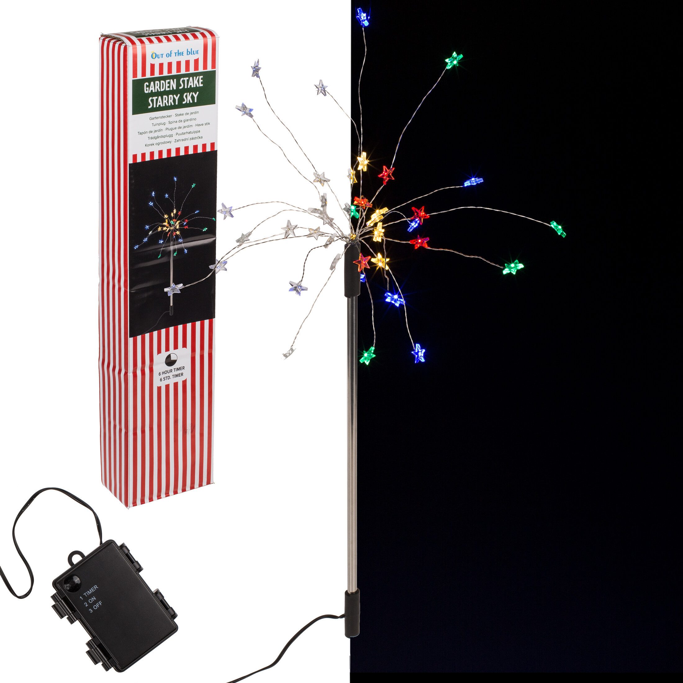 Out of the Blue LED Dekolicht LED Gartenstecker Sternenhimmel bunt mit Time günstig online kaufen