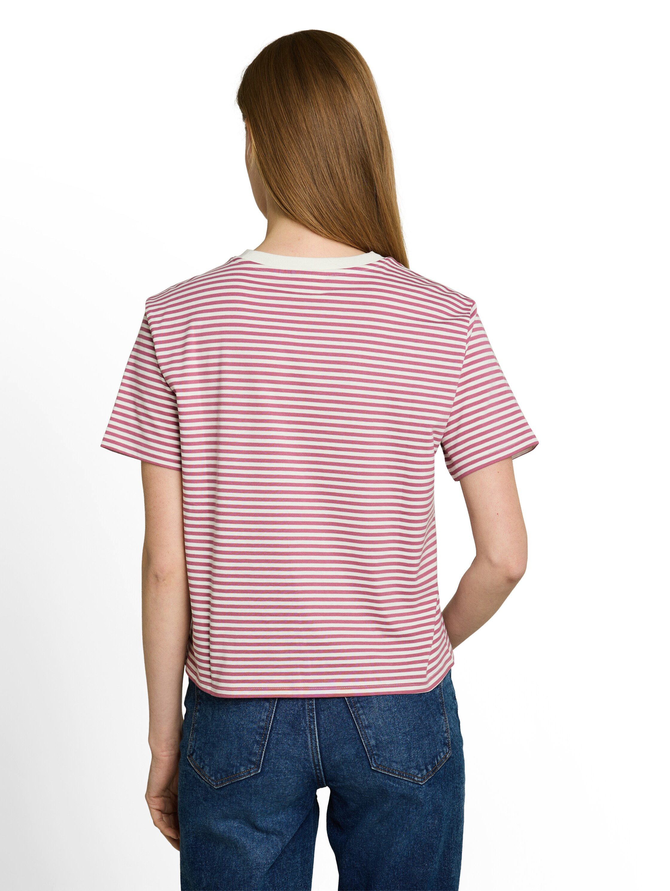 TOM TAILOR Denim T-Shirt mit Streifen Muster