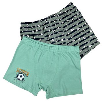 LOREZA Boxershorts 5er Set Jungen Boxershorts - Scorer - Bunt (Spar-Packung, 5-St)