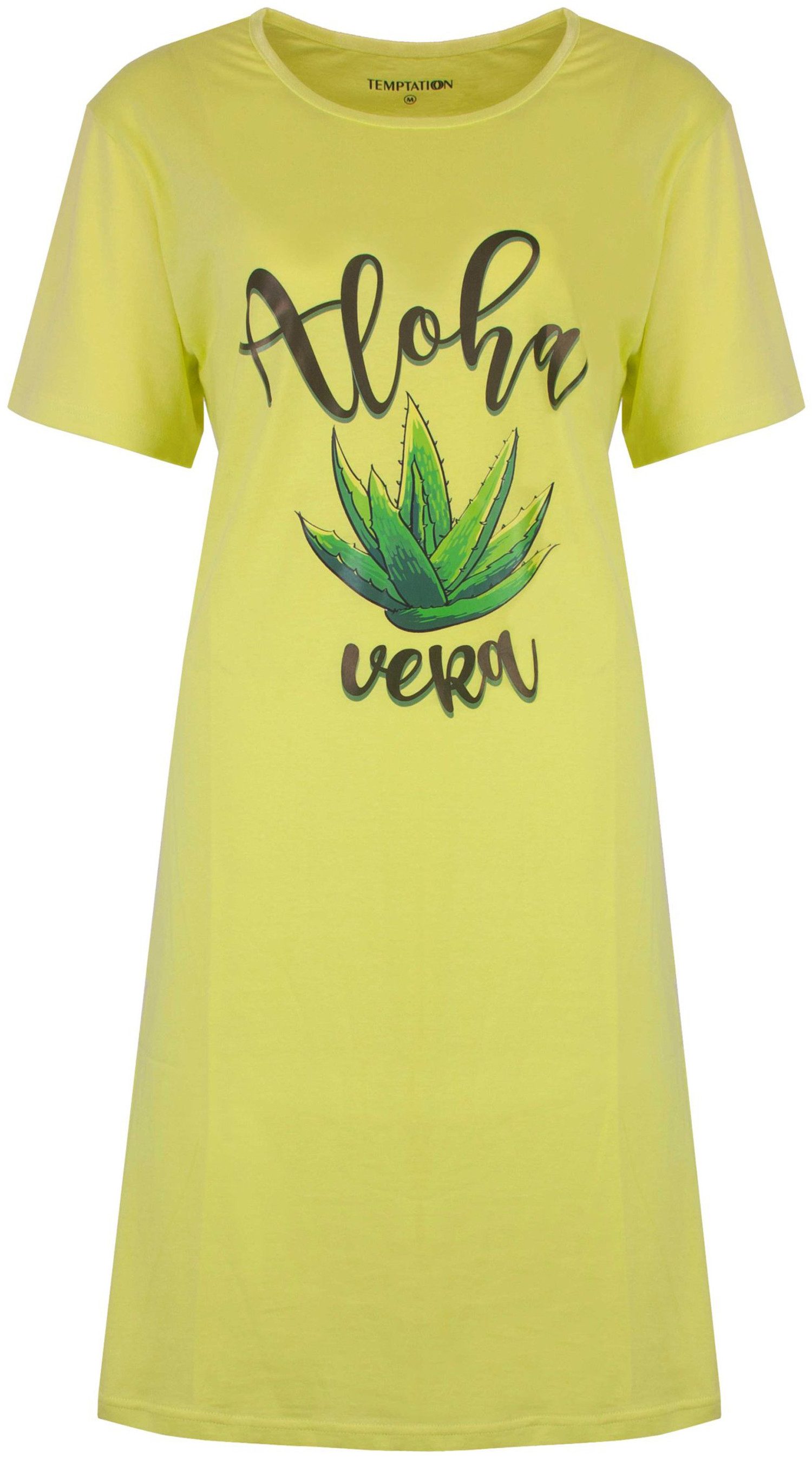 TEMPTATION Nachthemd Damen Schlafshirt mit kurzem günstig online kaufen