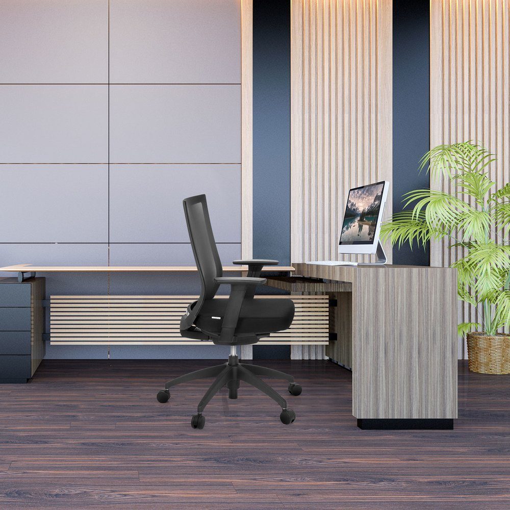 Profi ergonomisch Schreibtischstuhl Drehstuhl ASPEN St), Bürostuhl Stoff hjh OFFICE (1