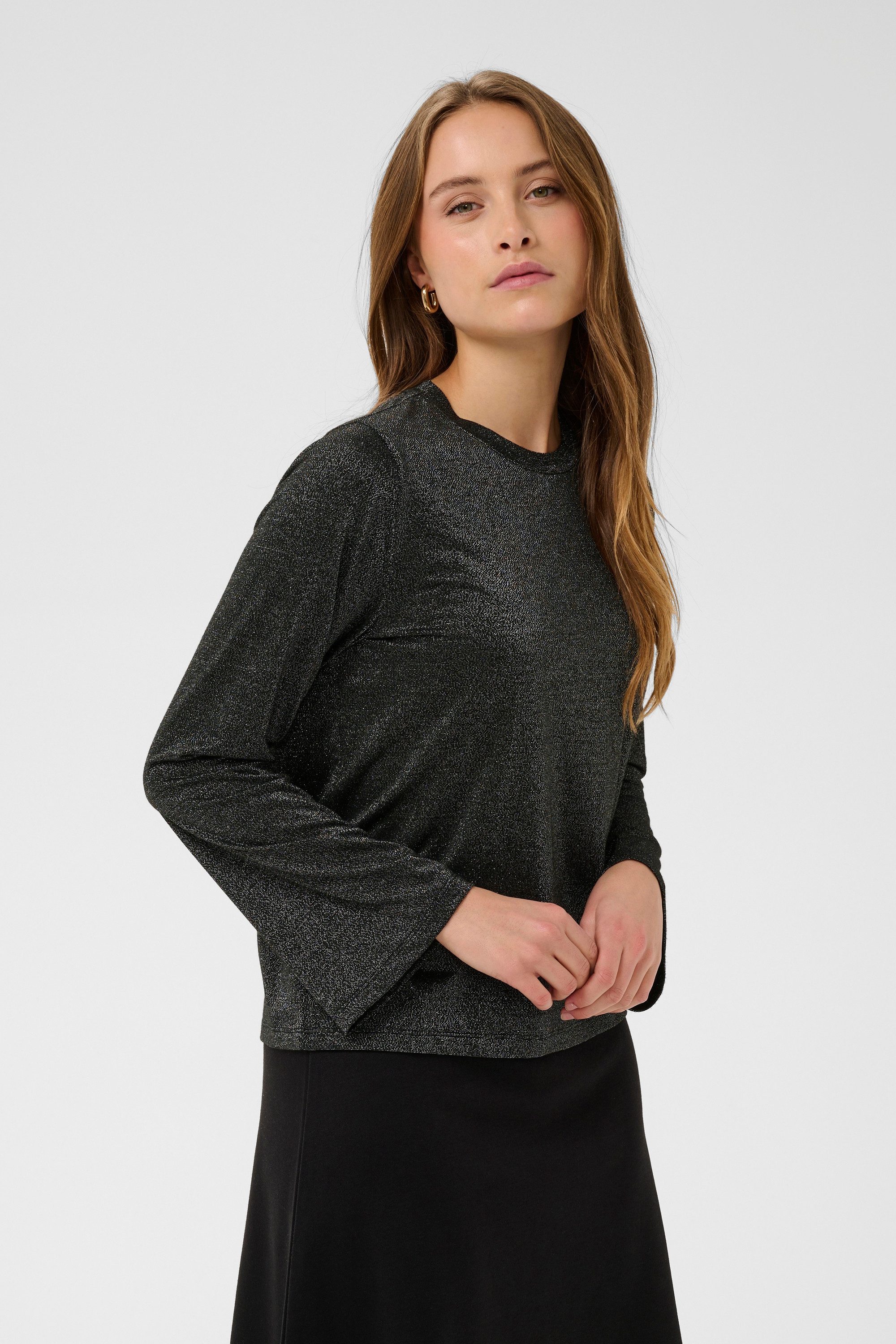 Langarmbluse Langarm-Shirt HagaSZ