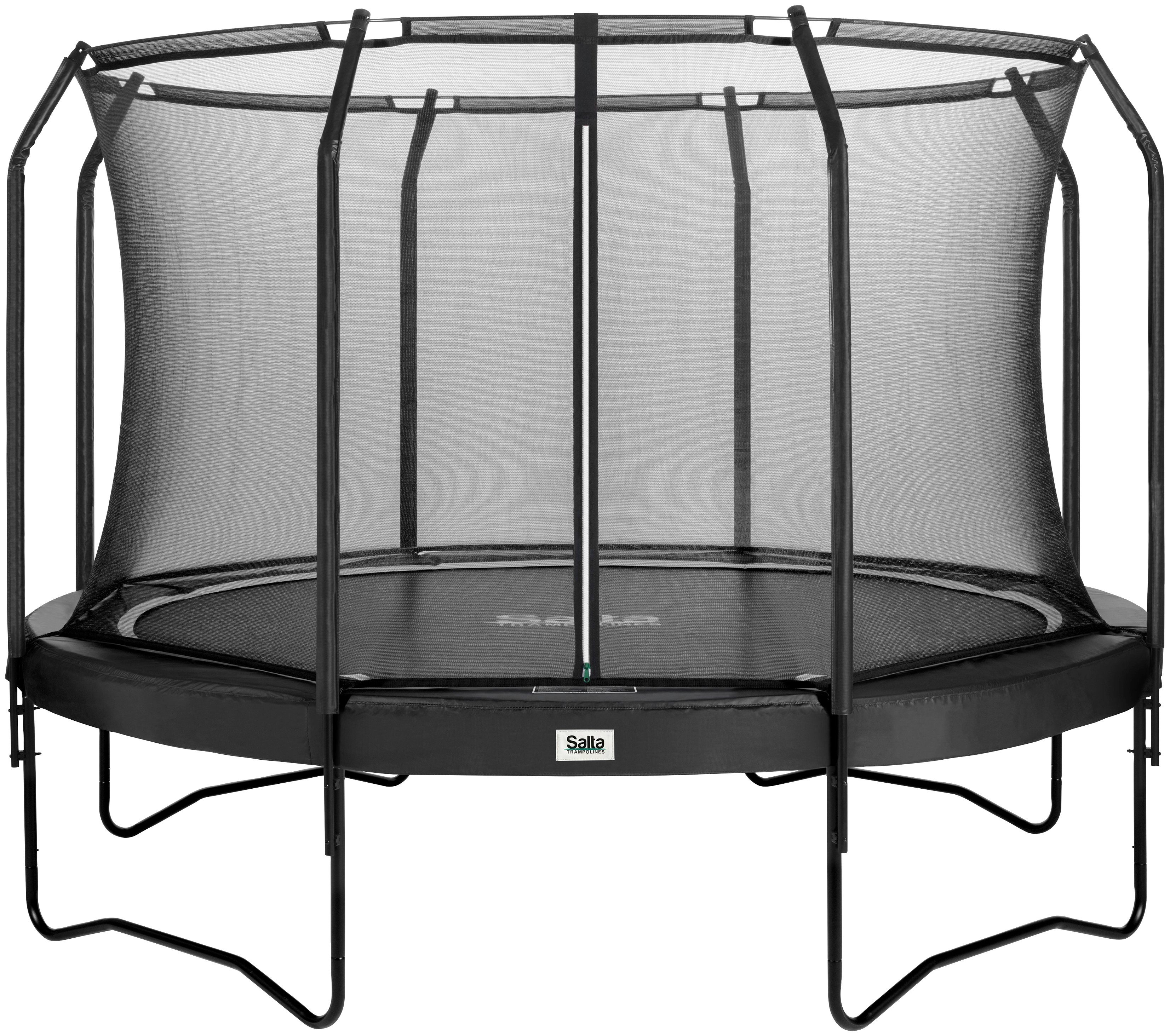 Salta Gartentrampolin Premuim Black Edition, Ø 396 cm, Schutzrand schwarz | Gartentrampoline