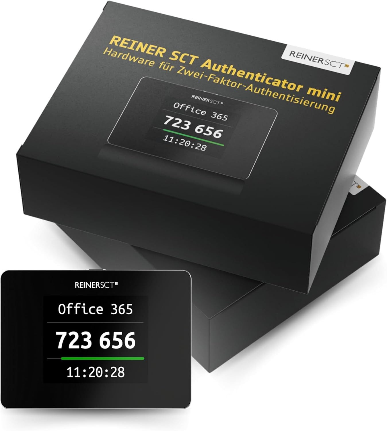 REINER SCT HBCI-Chipkartenleser Authenticator mini, Kompakter TOTP-Generator für sichere Zwei-Faktor-Authentifizierung