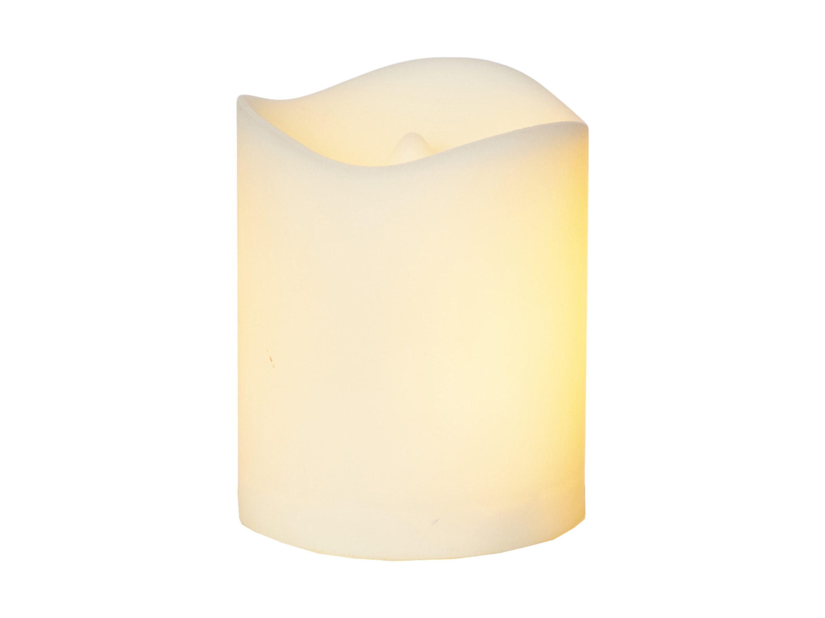 STAR TRADING LED-Kerze Flame (1-tlg), außen weiß Grabkerze 5x7cm Kunststoff günstig online kaufen