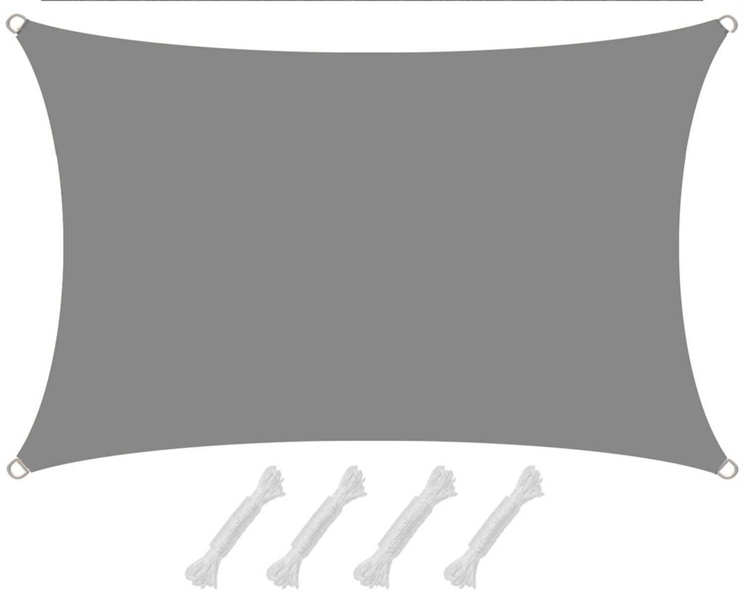 AMANKA Sonnensegel mit UV Schutz - 2 x 1 m Wasserdicht - Sonnenschutz für Garten & Balkon, Polyester Sonnenschutzsegel Rechteckig - Überdachung mit Regenschutz
