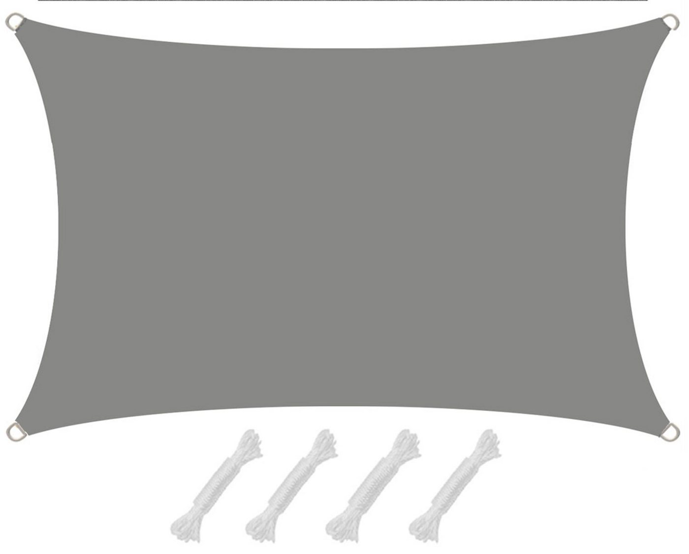 AMANKA Sonnensegel mit UV Schutz - 2 x 1 m Wasserdicht - Sonnenschutz für Garten & Balkon, Polyester Sonnenschutzsegel Rechteckig - Überdachung mit Regenschutz