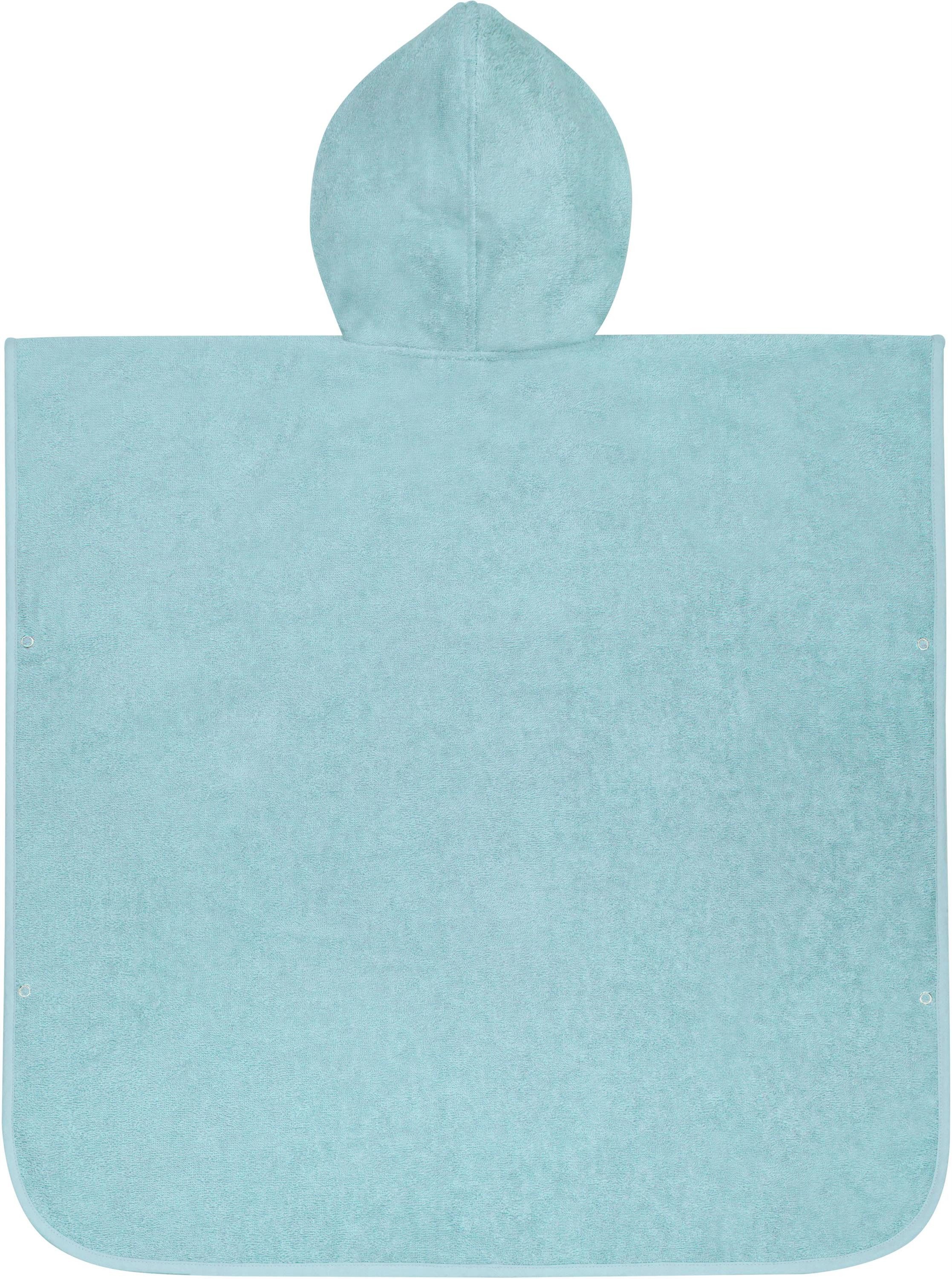 normani Badeponcho Badeponcho aus Bio-Baumwolle für Kinder, Bio-Baumwolle, Kapuze, Schlupf, Kinderbademantel mit Kapuze Strandponcho – Bild 4 von 5