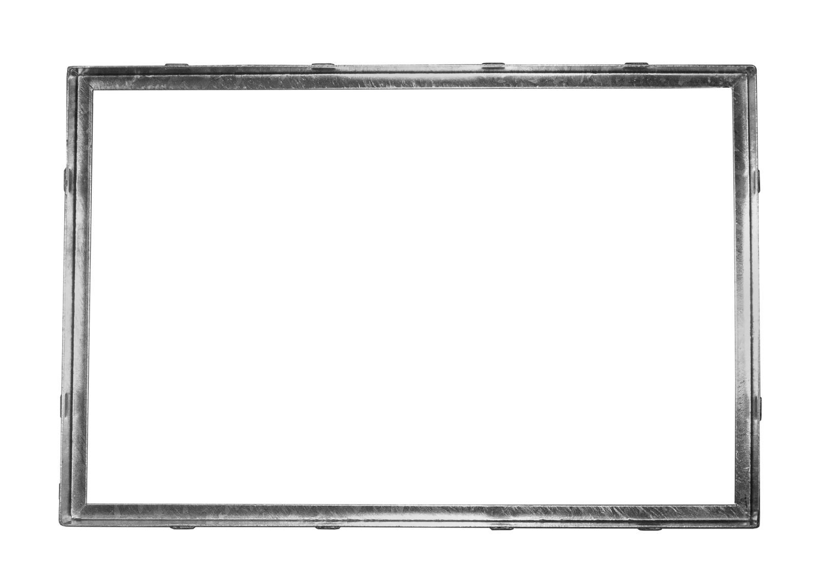 ACO Severin Ahlmann GmbH & Co. KG Fußmatte Schuhabstreifer Gitterrost MW 30/30mm mit Zarge, rechteckig, Höhe: 23 mm, 1000x250mm, robust, begehbar und befahrbar