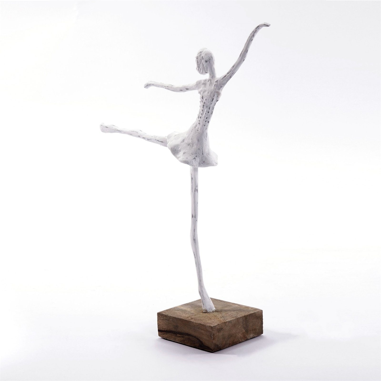 CREEDWOOD Skulptur BALLERINA FIGUR "BALLETT 3er", weiß, 40cm, Ballett Tänzerin Skulptur
