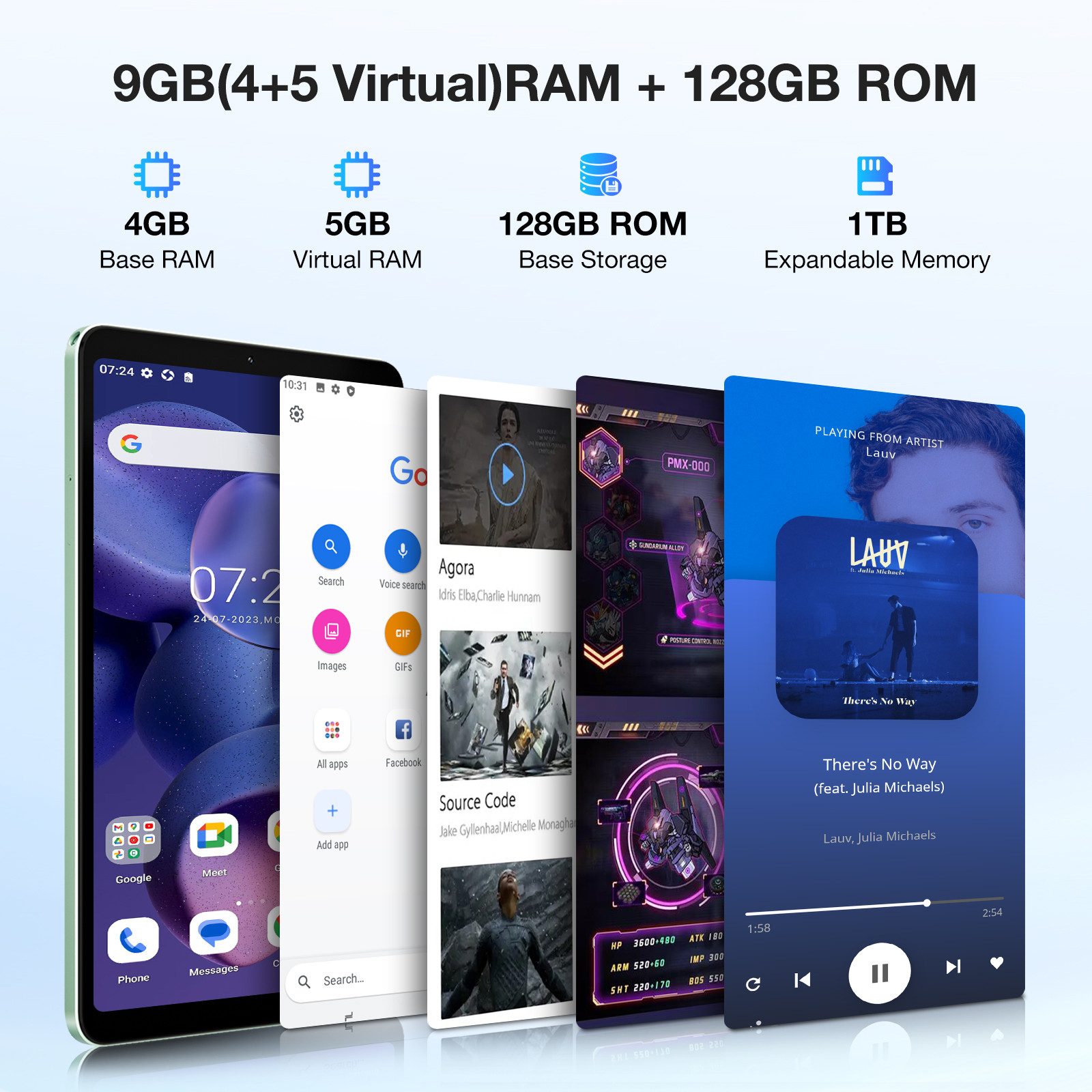 DOOGEE T20 MINI KID 128GB ROM+4GB RAM,8.4" FHD+ Display Kinder Tablet (8.4", 128 GB, Android 14, 4G, Kindersicherungs Kinder Tablet,Dualband-WLAN/BT5.0/TUV/DRM L1)