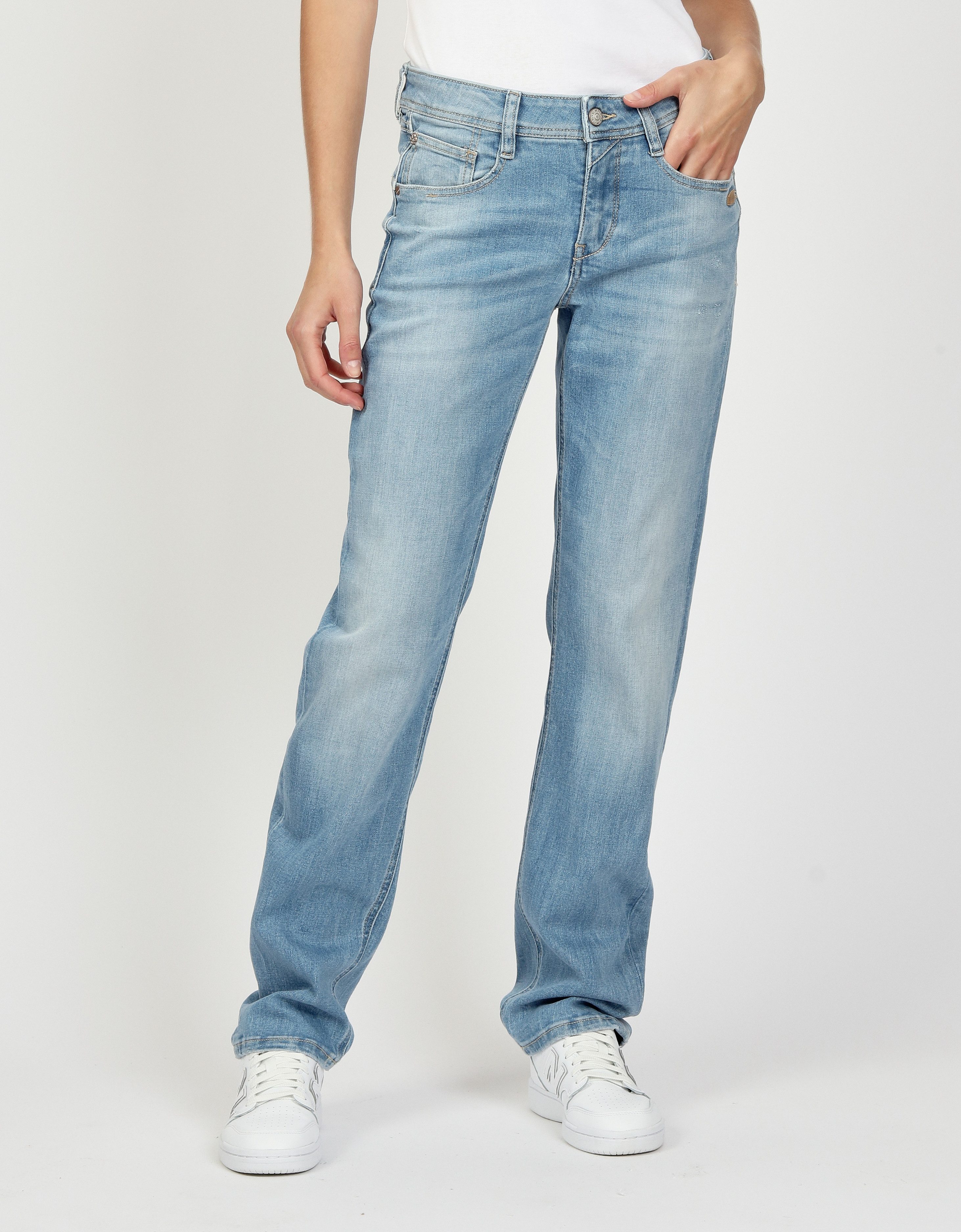 GANG Loose-fit-Jeans 94AMELIE STRAIGHT günstig online kaufen