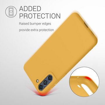 kwmobile Handyhülle Hülle für Samsung Galaxy S21 FE, Hülle Silikon - Soft Handyhülle - Handy Case Cover - Mango