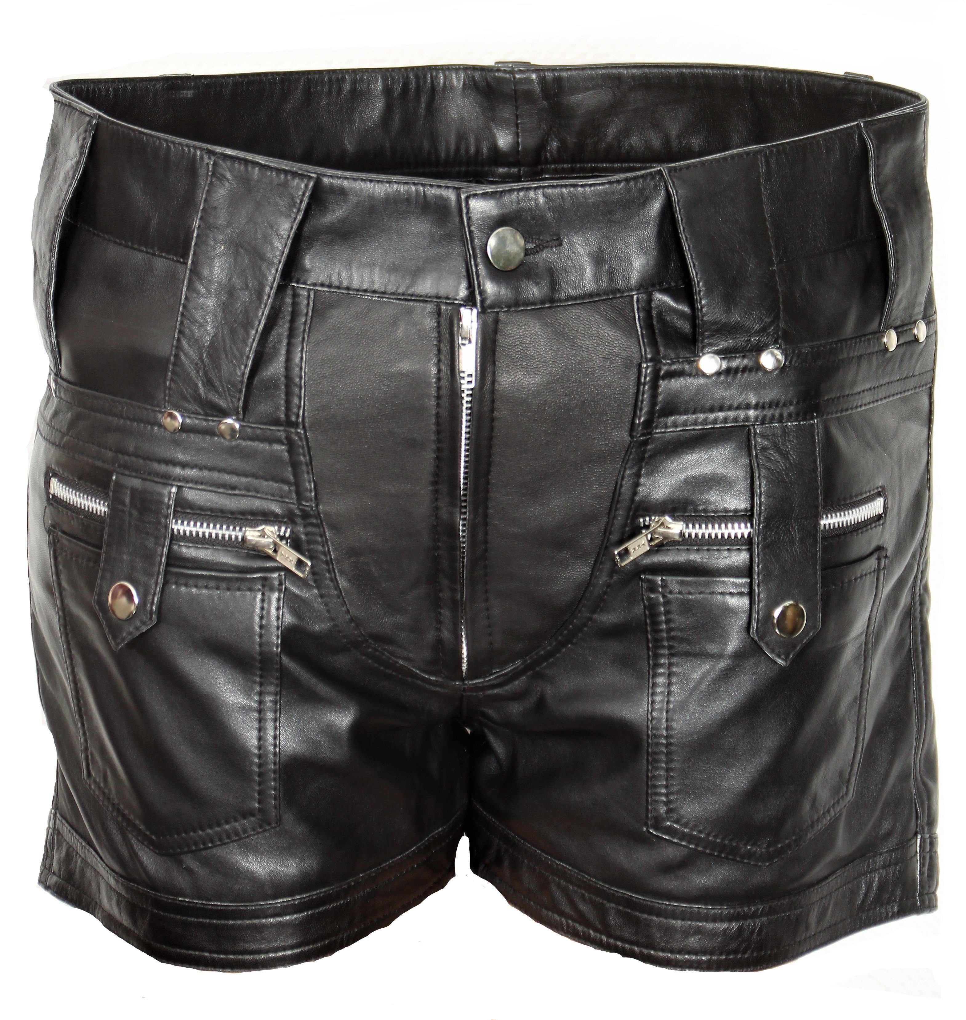 Be Noble Lederhose Sizilien Kurze Ledershort im Cargostyle