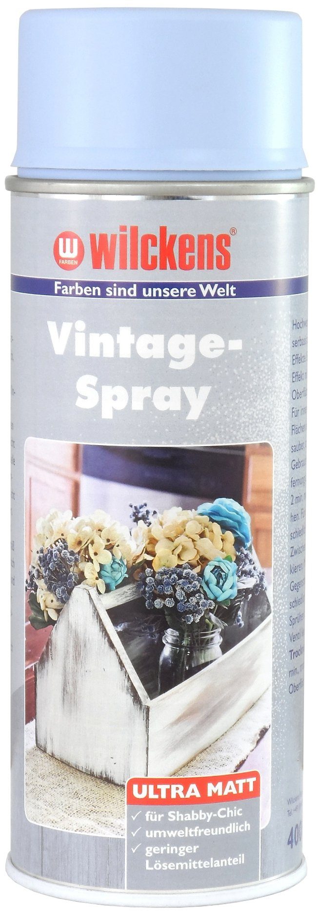 Vintagespray Sprühfarbe, Farben Blau 400ml Wilckens